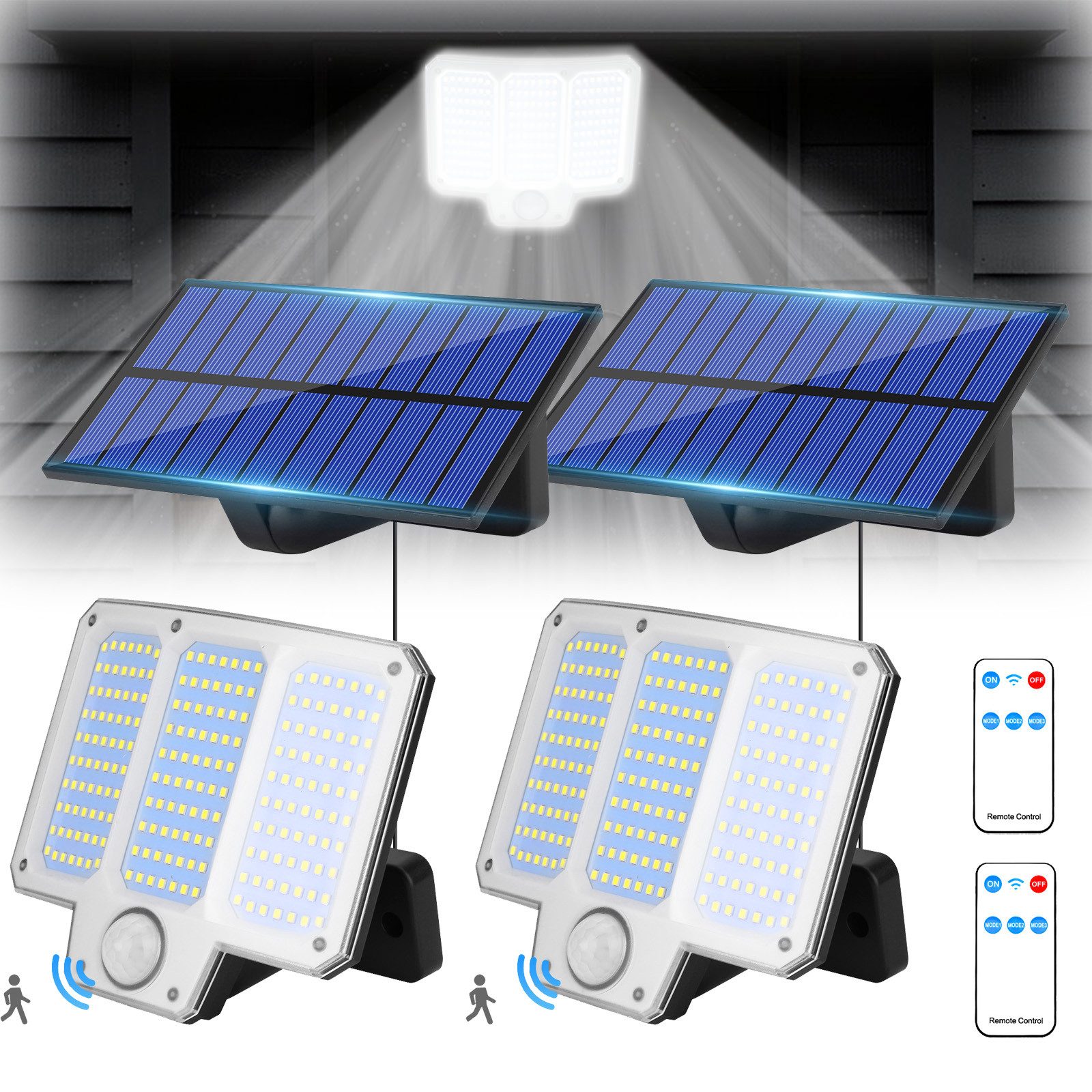 BlingBin LED Solarleuchte 210 LEDs Solar-Außenleuchte günstig online kaufen