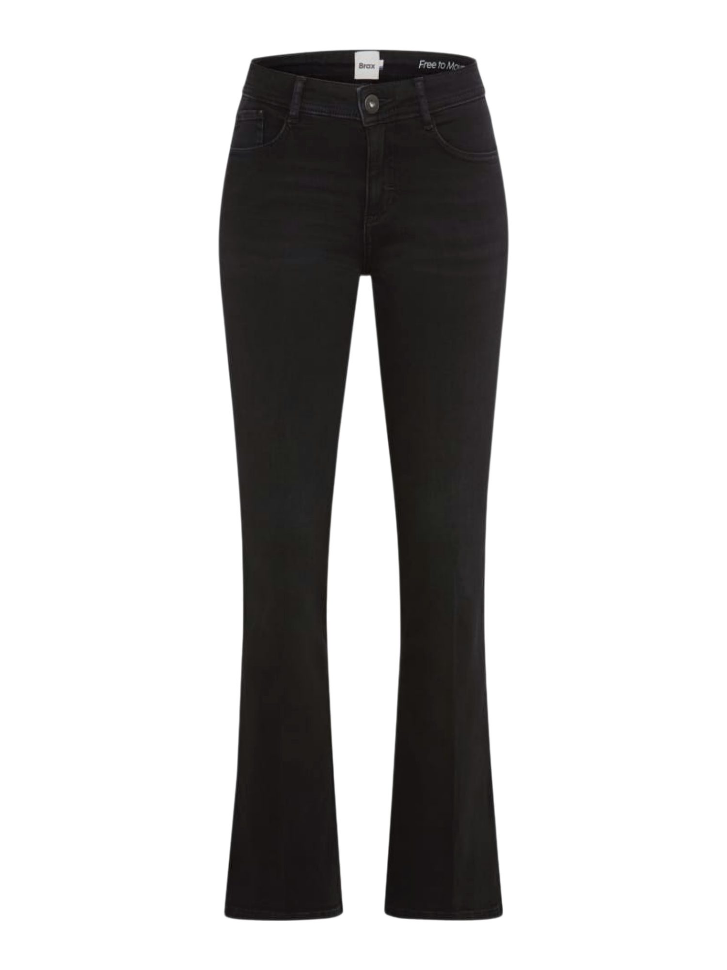 Brax 5-Pocket-Jeans schwarz,Casual,Baumwolle,Unifarben,Flared Fit,Hoch