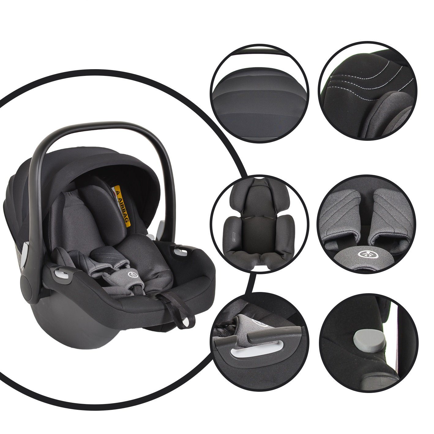 Cangaroo verstellbarer Babyspiegel fürs Auto, Kinder Rücksitzspiegel