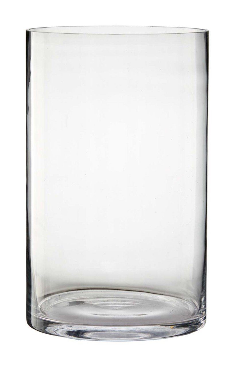 Glas Transparent D:19cm Keramik Rudolph Deko-Glas, H:30cm