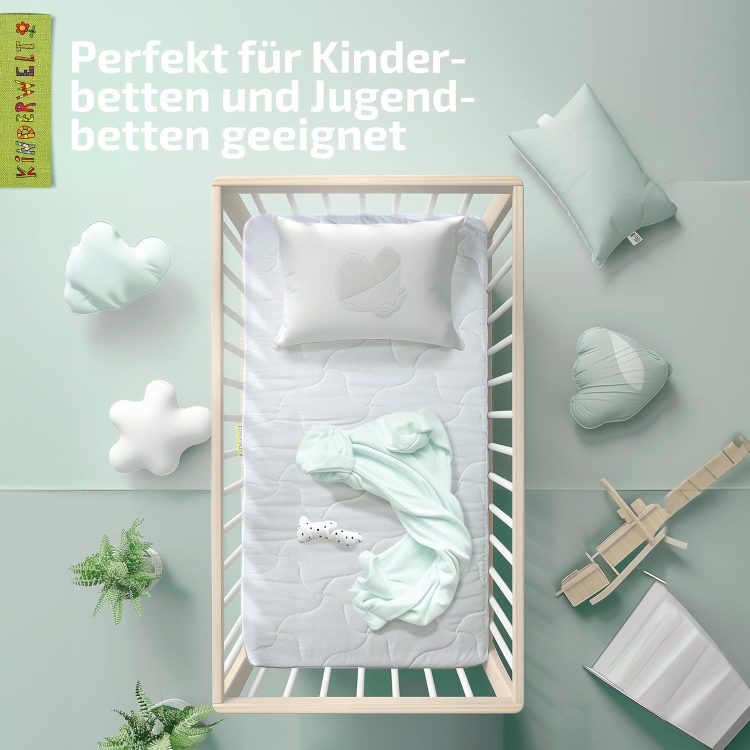 Kindermatratze Comfort Matratze gesteppt 7 cm, Kindermatratze, KiNDERWELT, 7 cm hoch