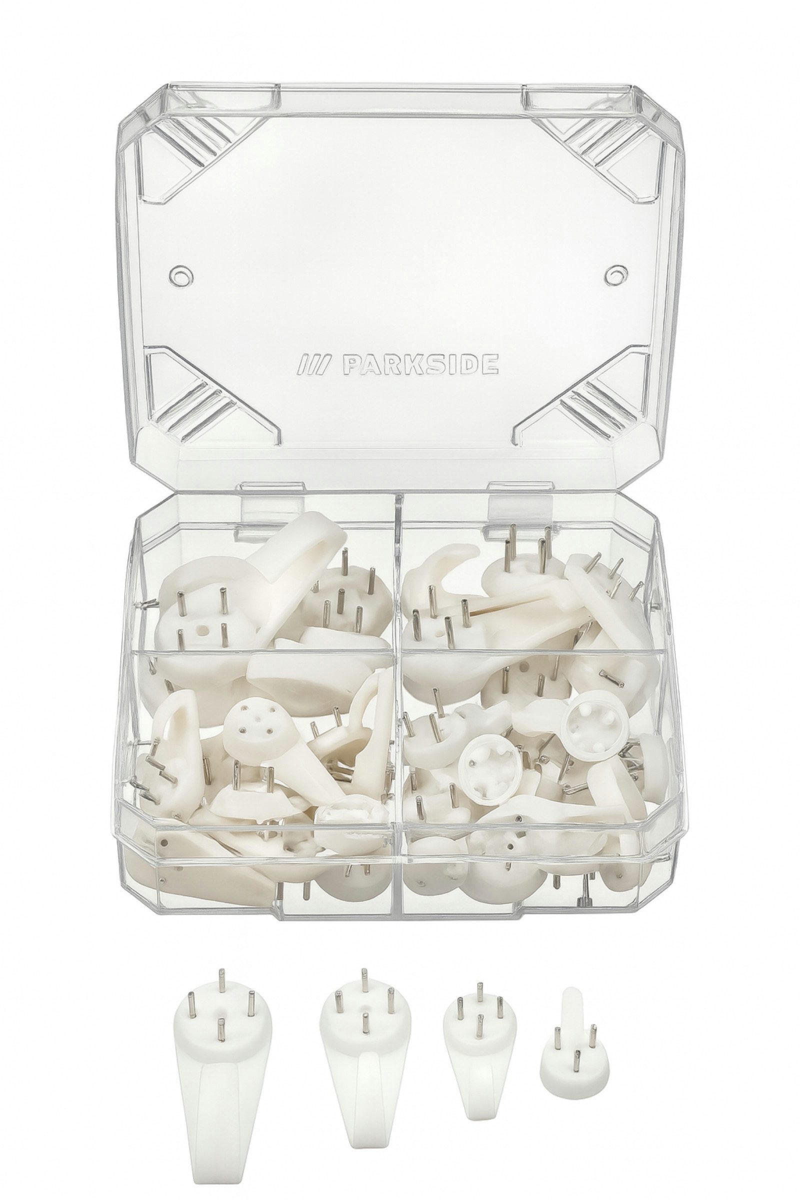Parkside Wandhaken Parkside Haken Set 40 Stück Kunststoff mit Box für Wandb günstig online kaufen