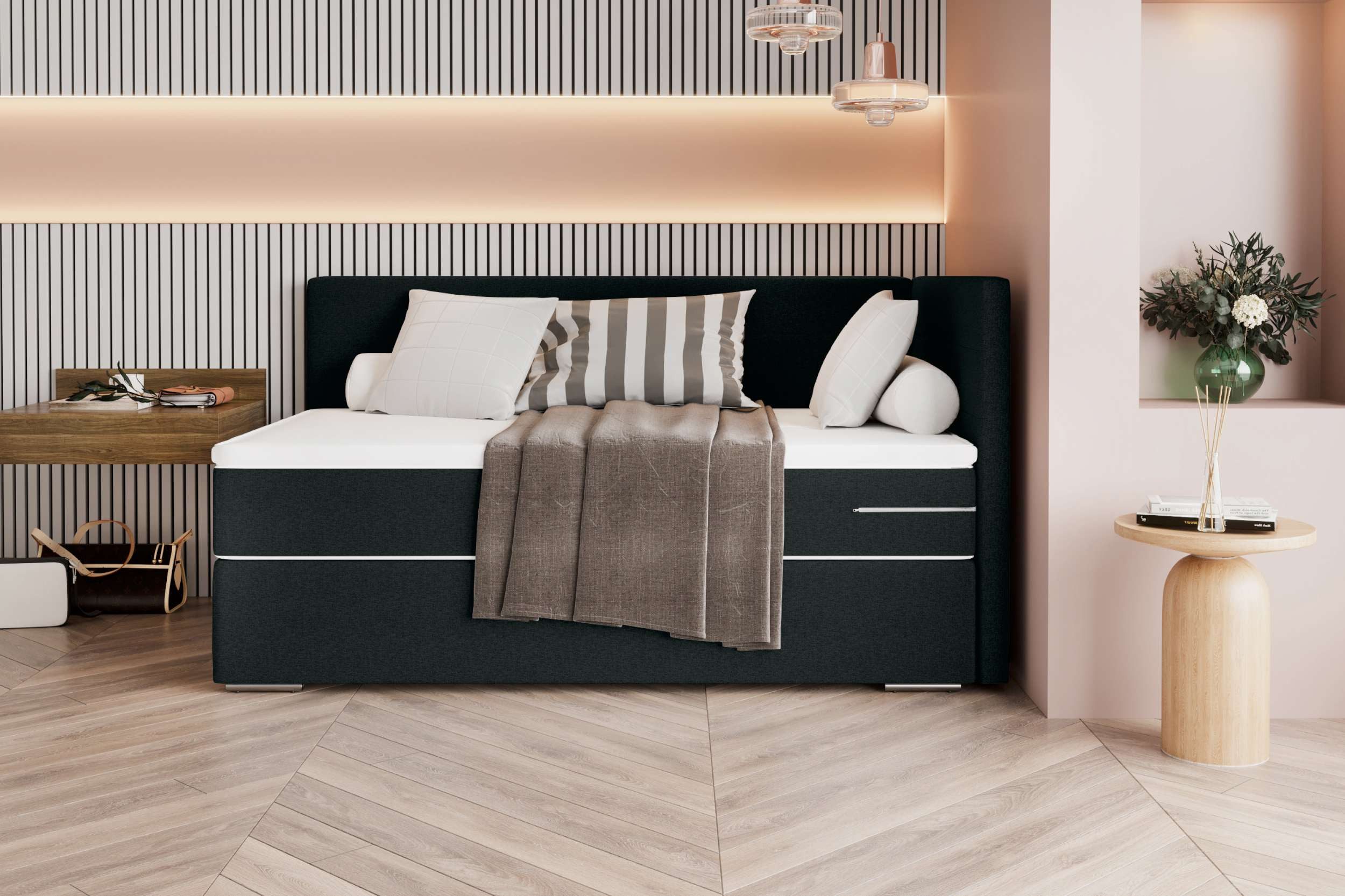 99rooms Boxspringbett Phönix Mini Plus (Schlafzimmerbett, günstig online kaufen