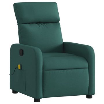 vidaXL Sessel Massagesessel Dunkelgrün Stoff (1-St)