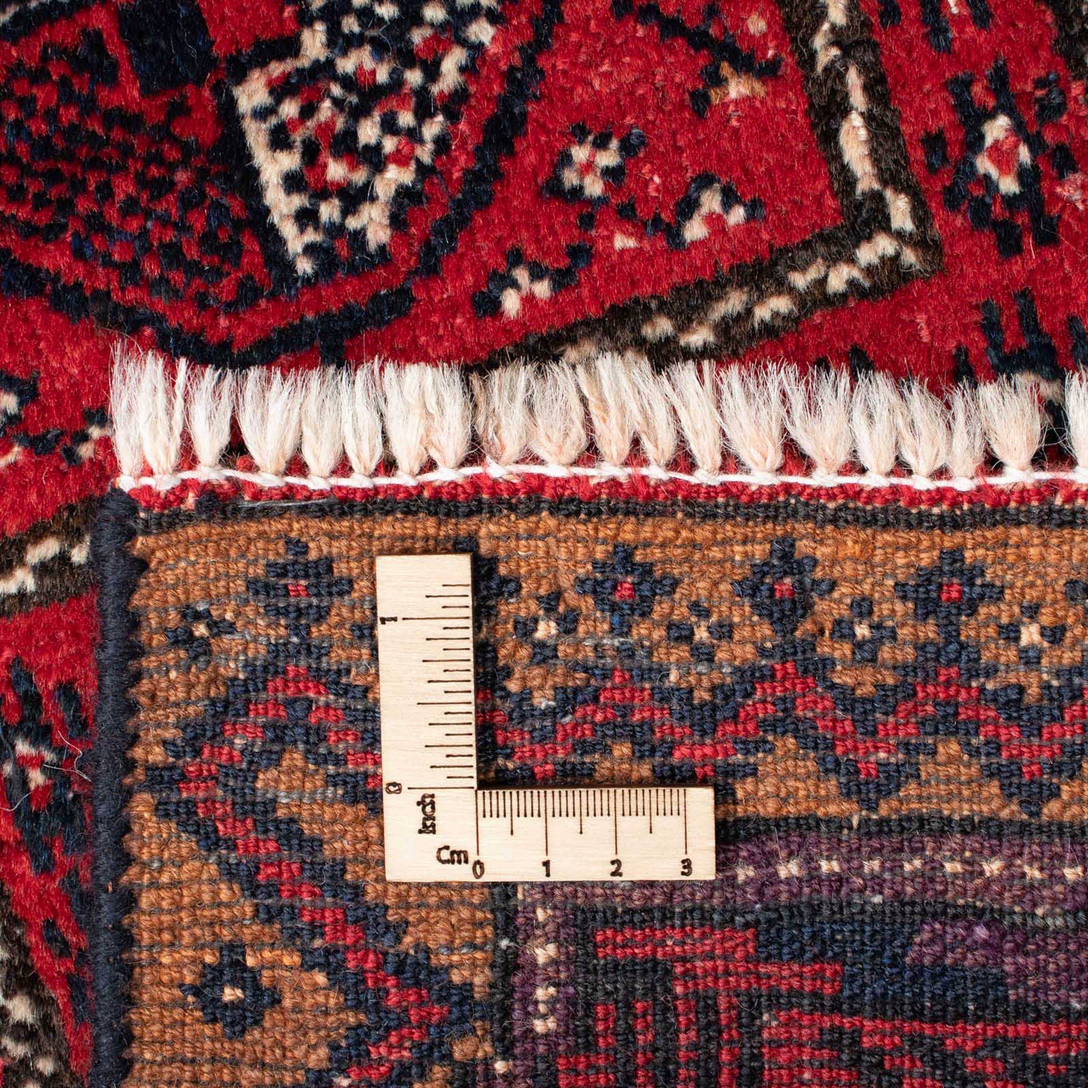 163 - 91 Höhe: Orientteppich morgenland, 8 rechteckig, Einzelstück Belutsch mit x rot, mm, Wohnzimmer, cm Zertifikat - Handgeknüpft,