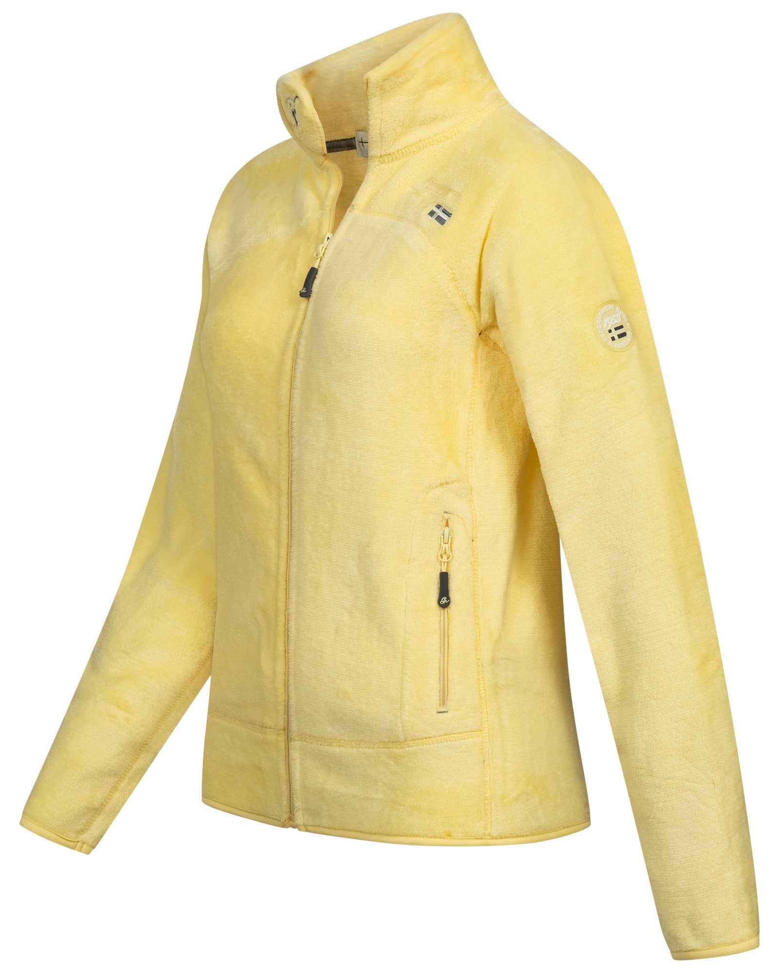 Geographical Norway Fleecejacke Damen Teddy Fleece Jacke Herbst Winter Jacke Sweater Übergangsjacke – Bild 3 von 3
