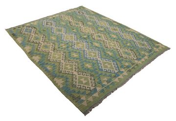 Orientteppich Kelim Afghan 165x198 Handgewebter Orientteppich, Nain Trading, rechteckig, Höhe: 3 mm