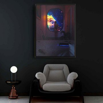 DOTCOMCANVAS® Leinwandbild Overspace, Leinwandbild Overspace KI AI generiert digitale Kunst Wandbild