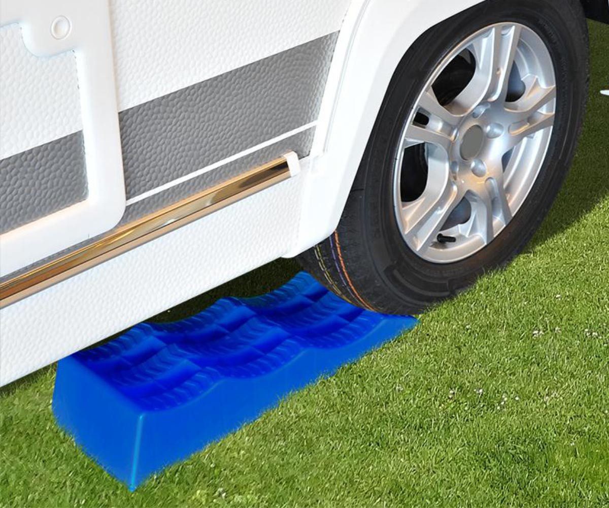 ProPlus Auffahrrampe 2x Unterlegkeil Ausgleichskeil für Bauwagen Wohnwagen Wohnmobil