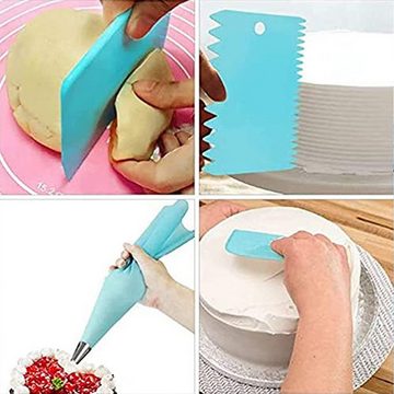 KÜLER Tortenwerkzeug Kuchendrehscheibe DIY-Kuchenset Spachtel und Gebäckwerkzeug 35 Stück, (35-tlg), Tortenplatte Drehbar,Cake Decorating Turntable mit Zuckerguss