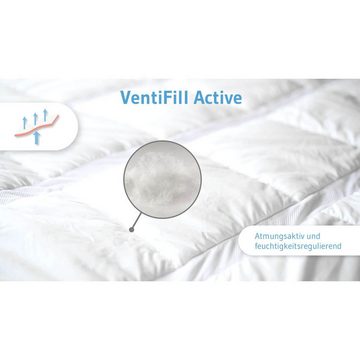 Microfaserbettdecke, AERO ActiveClima Ganzjahresdecke, Third of Life, Füllung: Atmungsaktive VentiFill® Funktionsfaser, Bezug: Weiche Microfaser, Premium Steppdecke mit patentierter Climabalance-Technologie