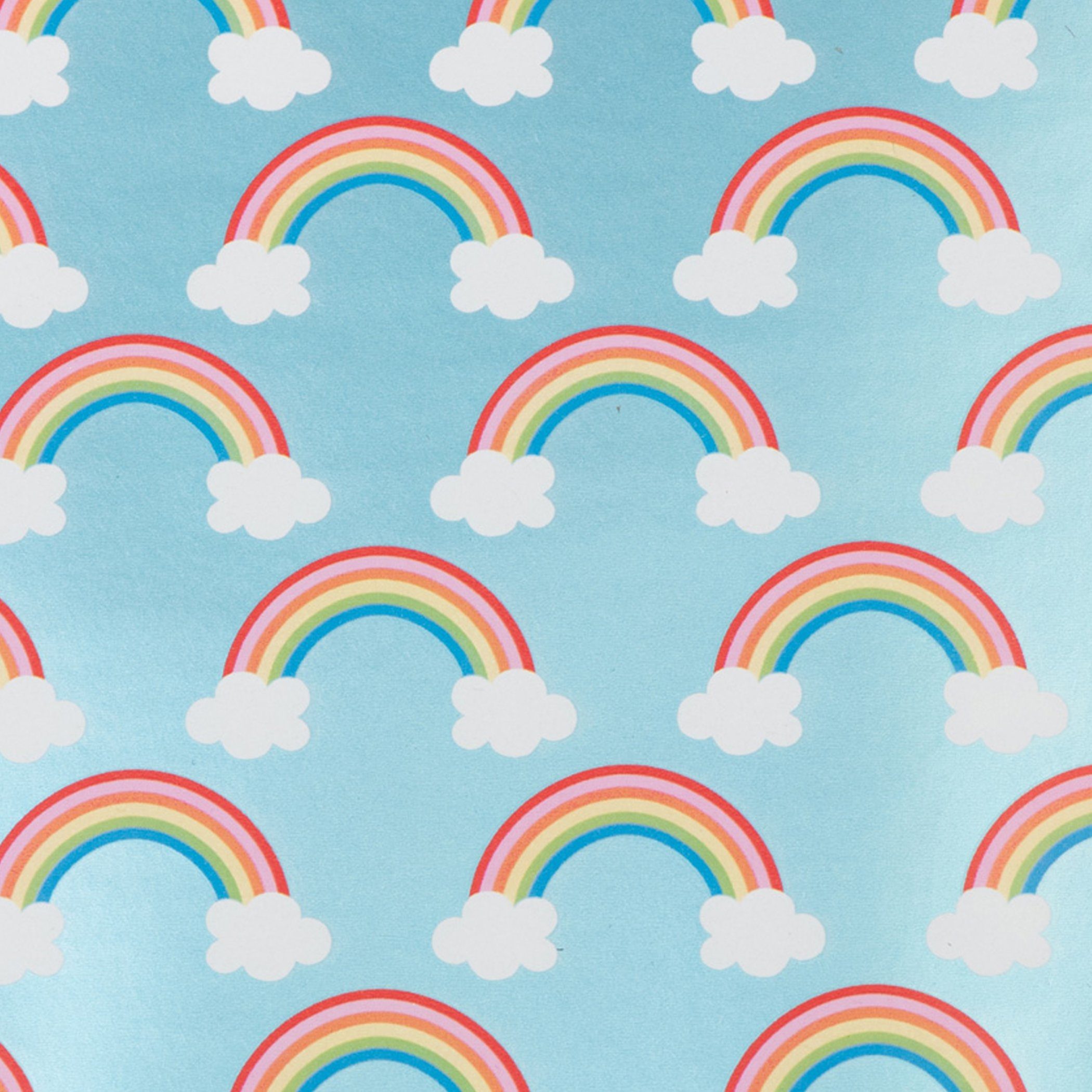 Rolle Geschenkpapier, Star Wolke Geschenkpapier x 70cm mit Regenbogen 2m,