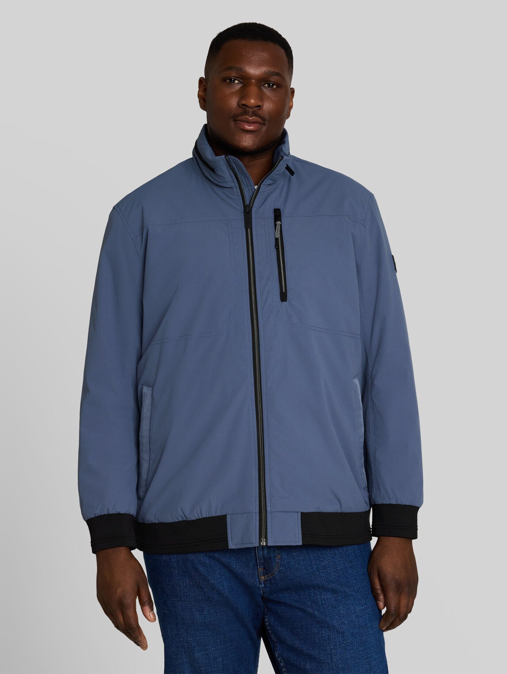 TOM TAILOR PLUS Winterjacke Jacken Plus Size - Blouson Jacke mit verstaubarer Kapuze