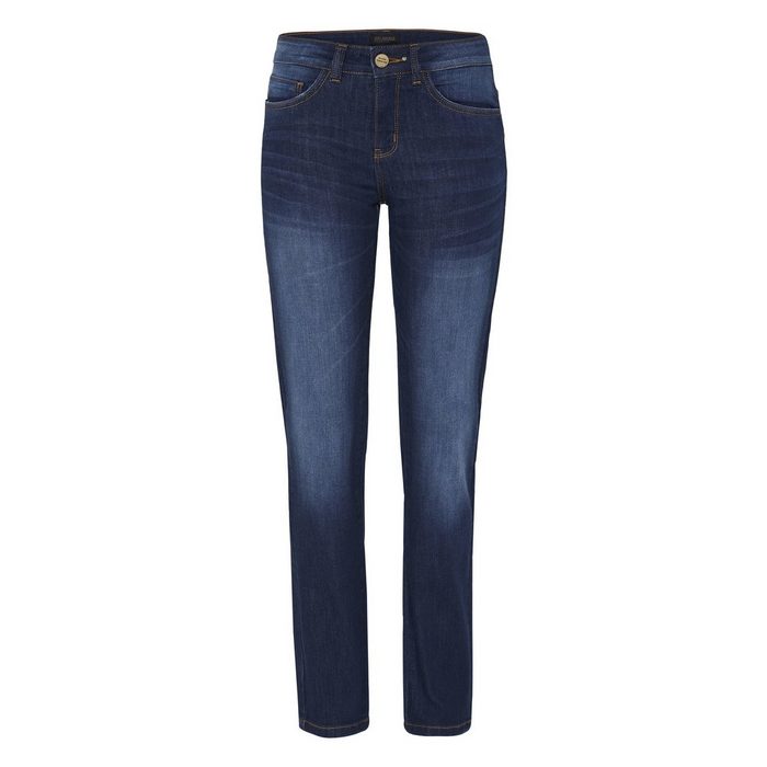 OKLAHOMA PREMIUM DENIM Straight-Jeans im dezenten Used-Look