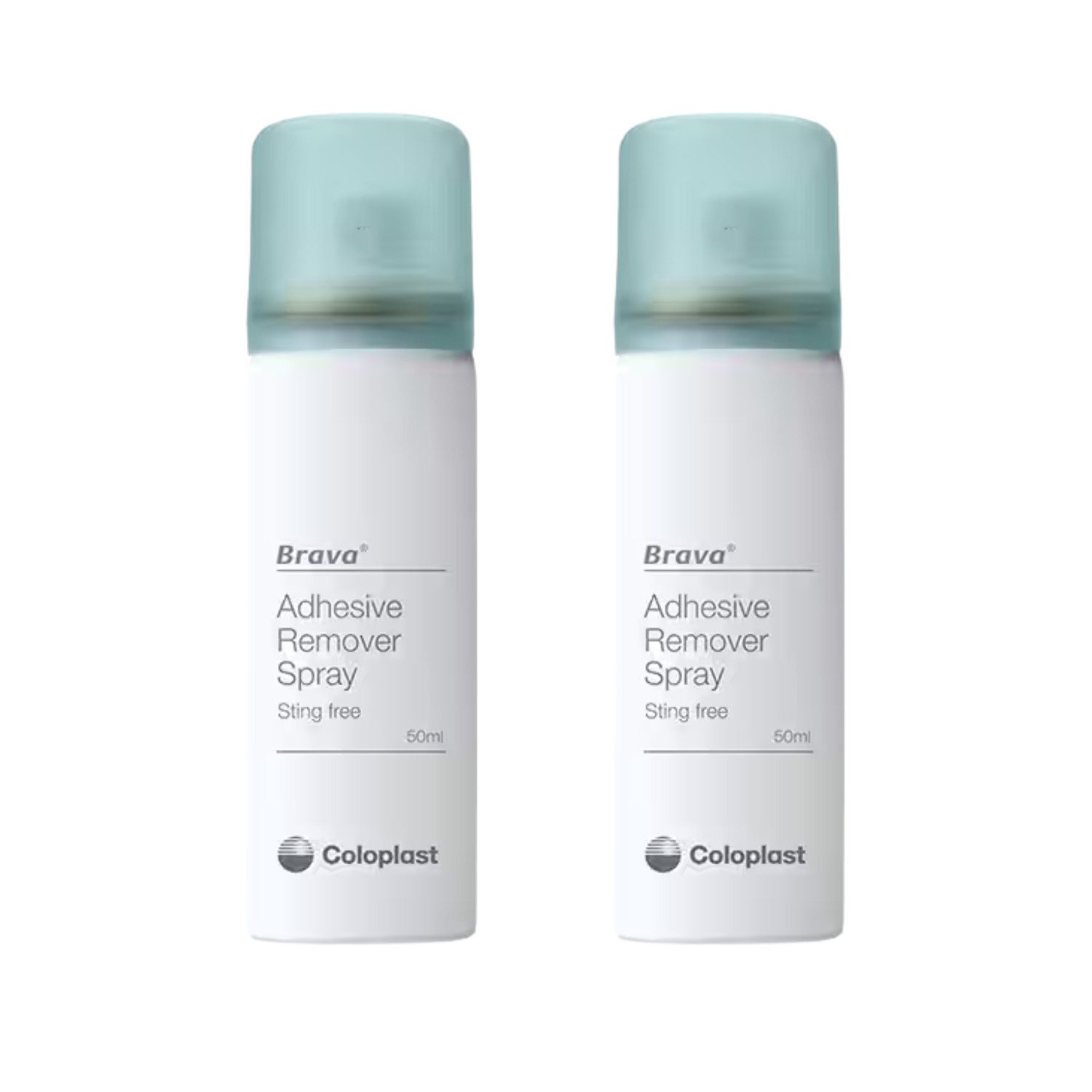 Coloplast Hautpflege-Set Coloplast Brava Pflasterentferner Spray 2 x 50 ml, 1-tlg., alkoholfrei, schnell trocknend, nicht brennend