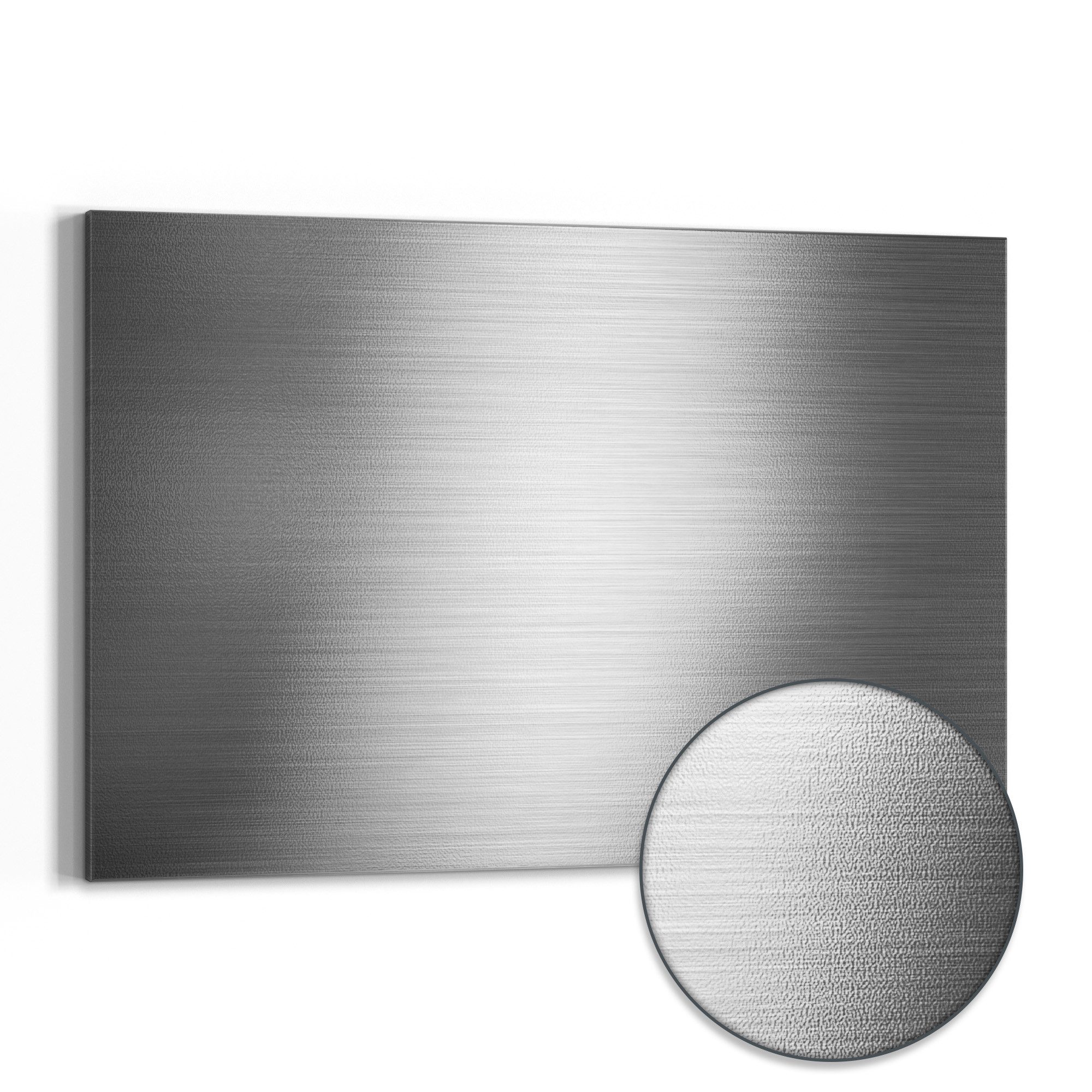 DEQORI Magnettafel 'Gebürstetes Aluminium', Metall Whiteboard günstig online kaufen