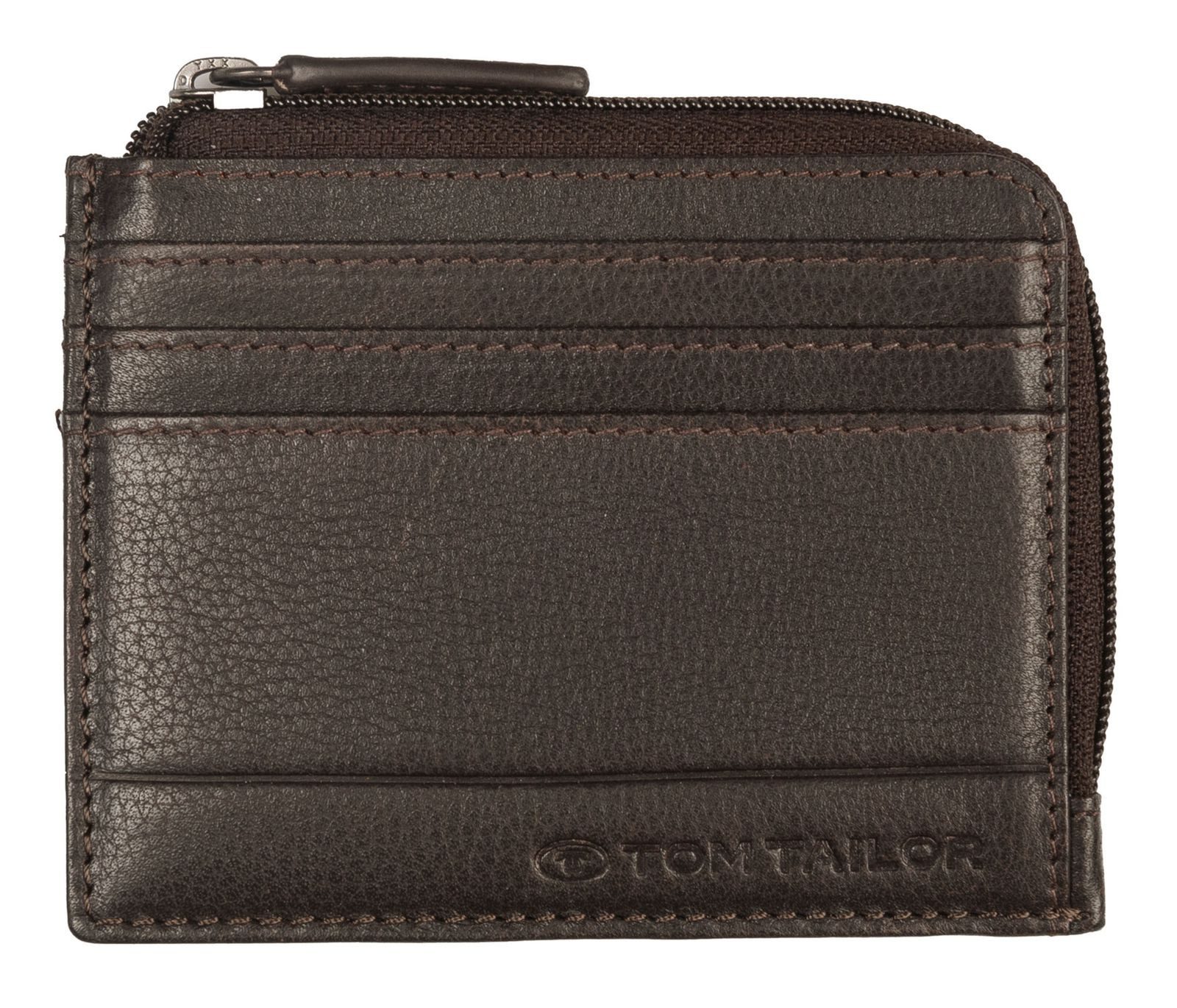 TOM TAILOR Kartenetui Micro Wallet, aus echtem Leder