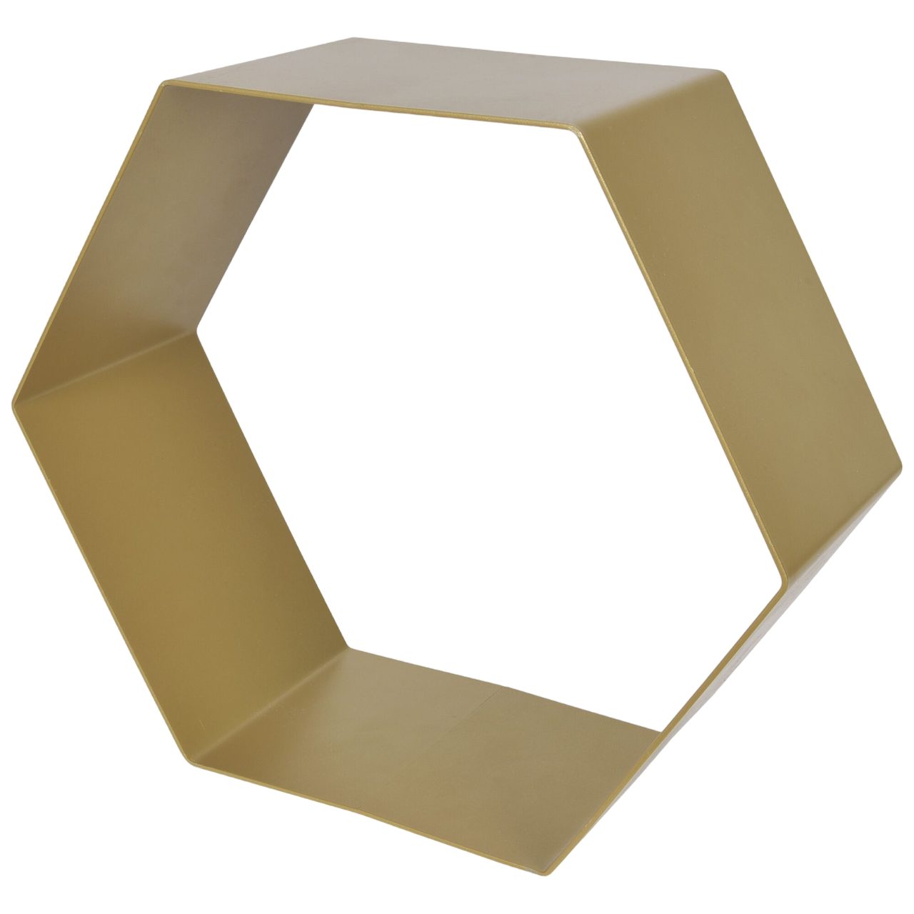 Duraline Regalwürfel Metallregal "Hexagon", Cube, Dekoregal, Sechseck, Wandregal Gold