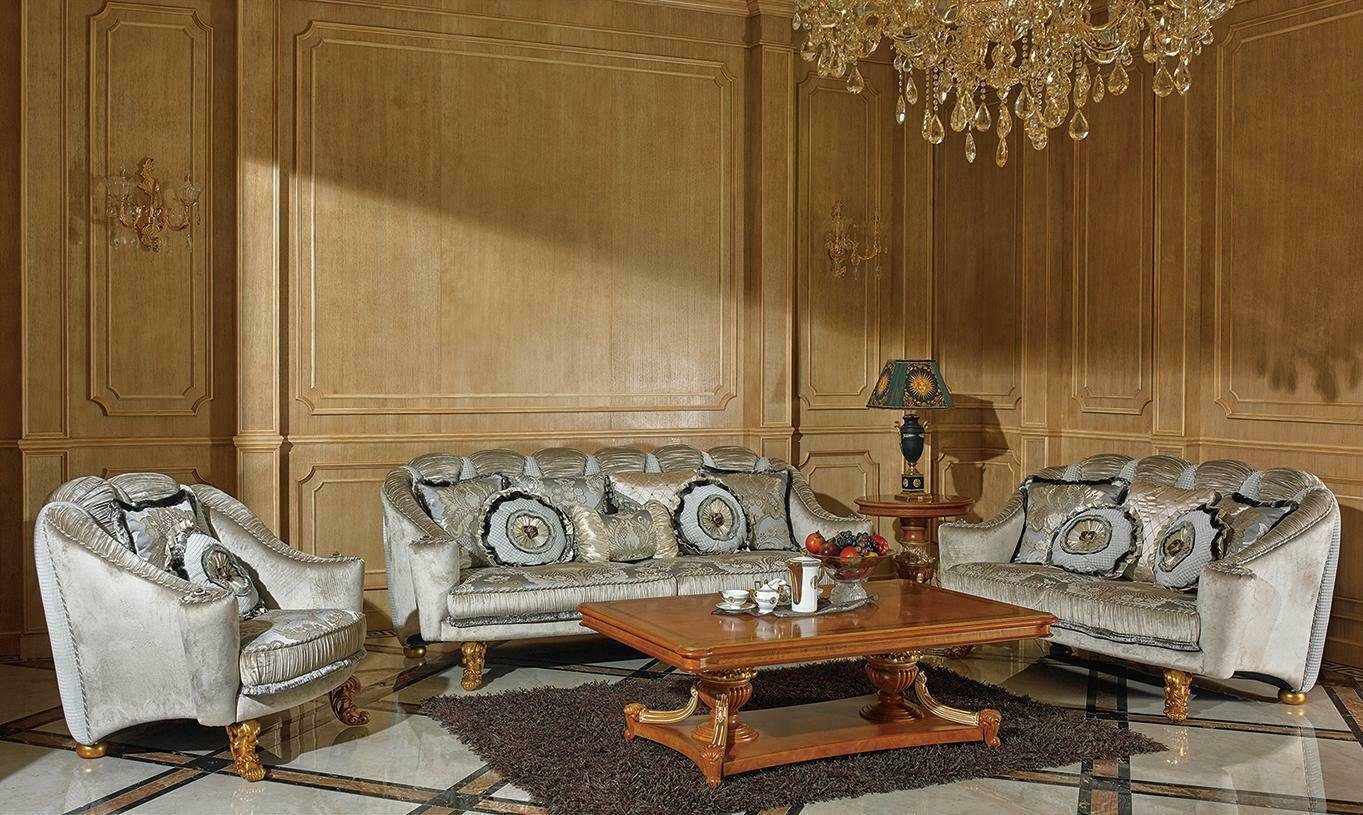 Sofa Couch Sofa, Rokoko Stil Sofagarnitur Barock Klassische Antik 3+2+1 JVmoebel