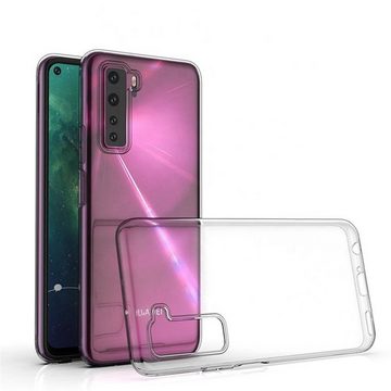 CoverKingz Handyhülle Huawei P40 Lite 5G Handyhülle Silikon Cover Case Tasche Transparent