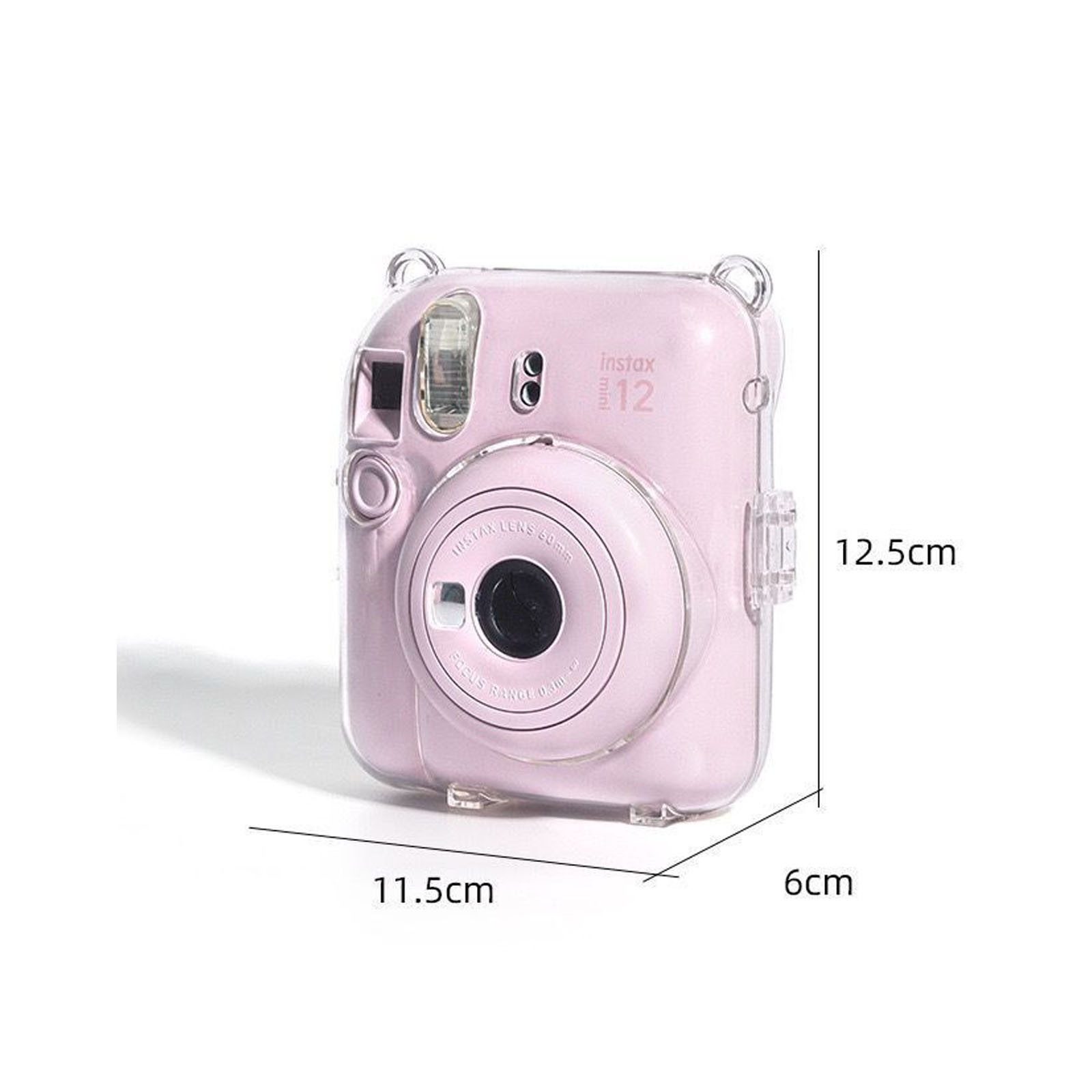 FELIXLEO Kameratasche KFuji Instax Mini 12 Instax Kamera - Harte PVC Schutzhülle