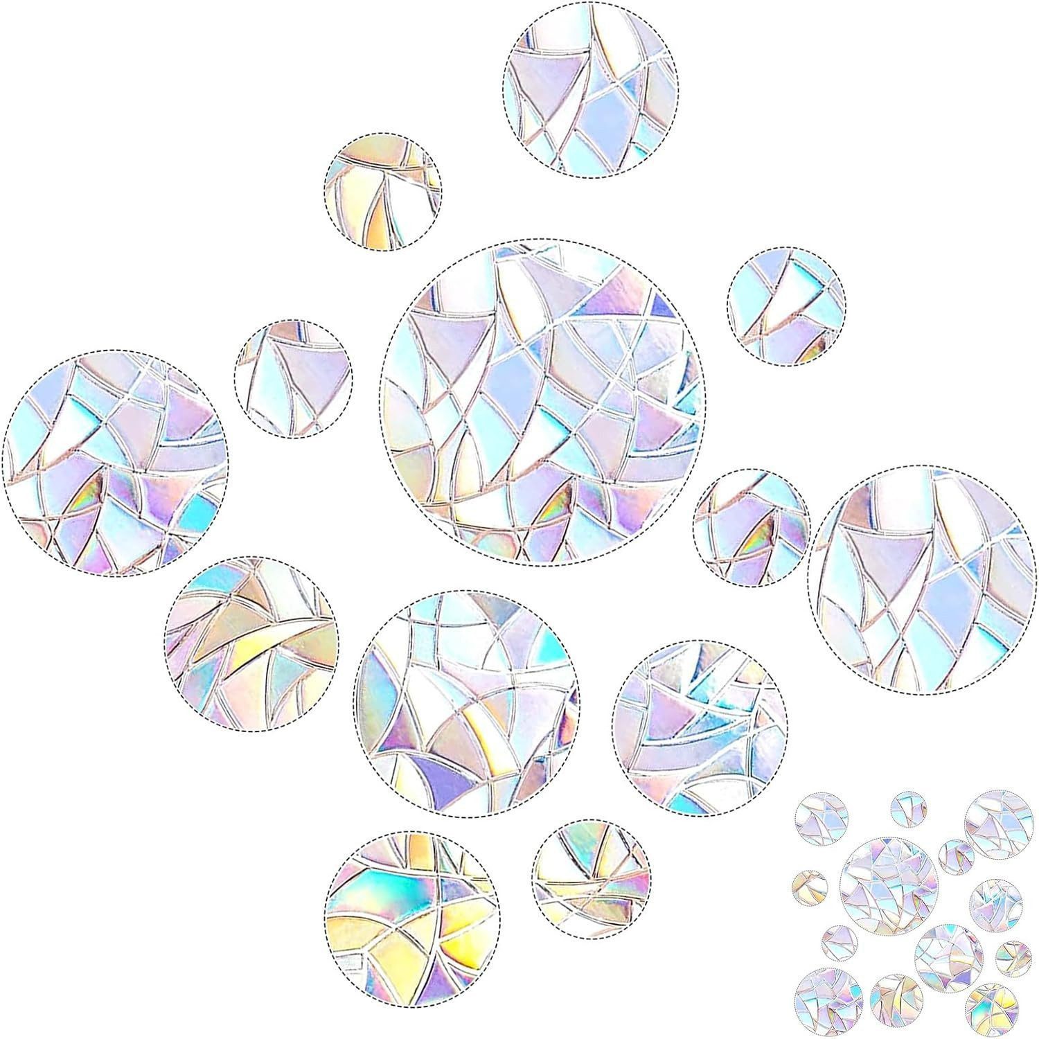 FELIXLEO Fensterdekoration Prism-Fenster-Abziehbilder suncatcher sticker Vogelschutz
