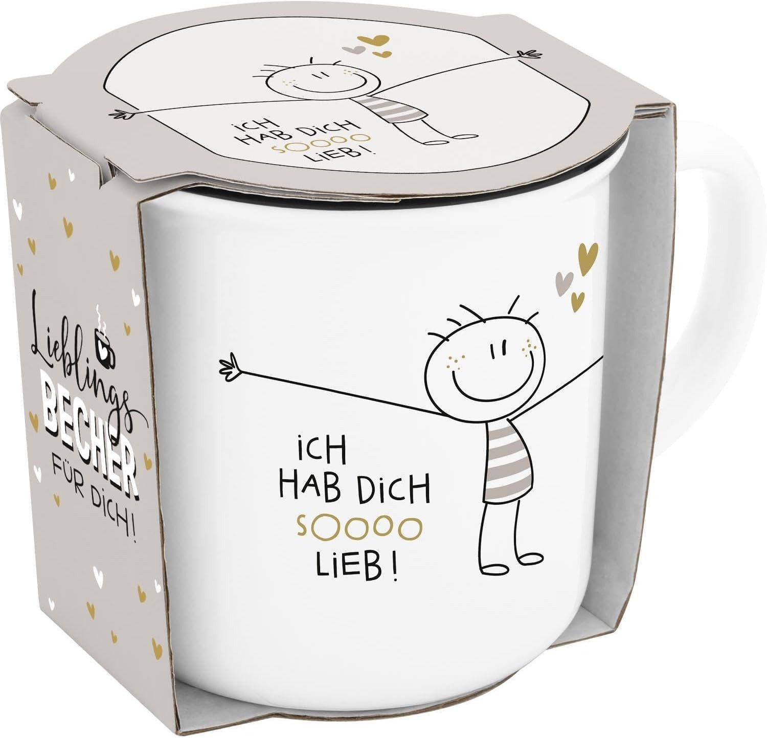 Sheepworld Tasse Tasse Lieblings-Becher Tee Kaffeetasse 0,35cl Geschenk Sheepworld, Porzellan