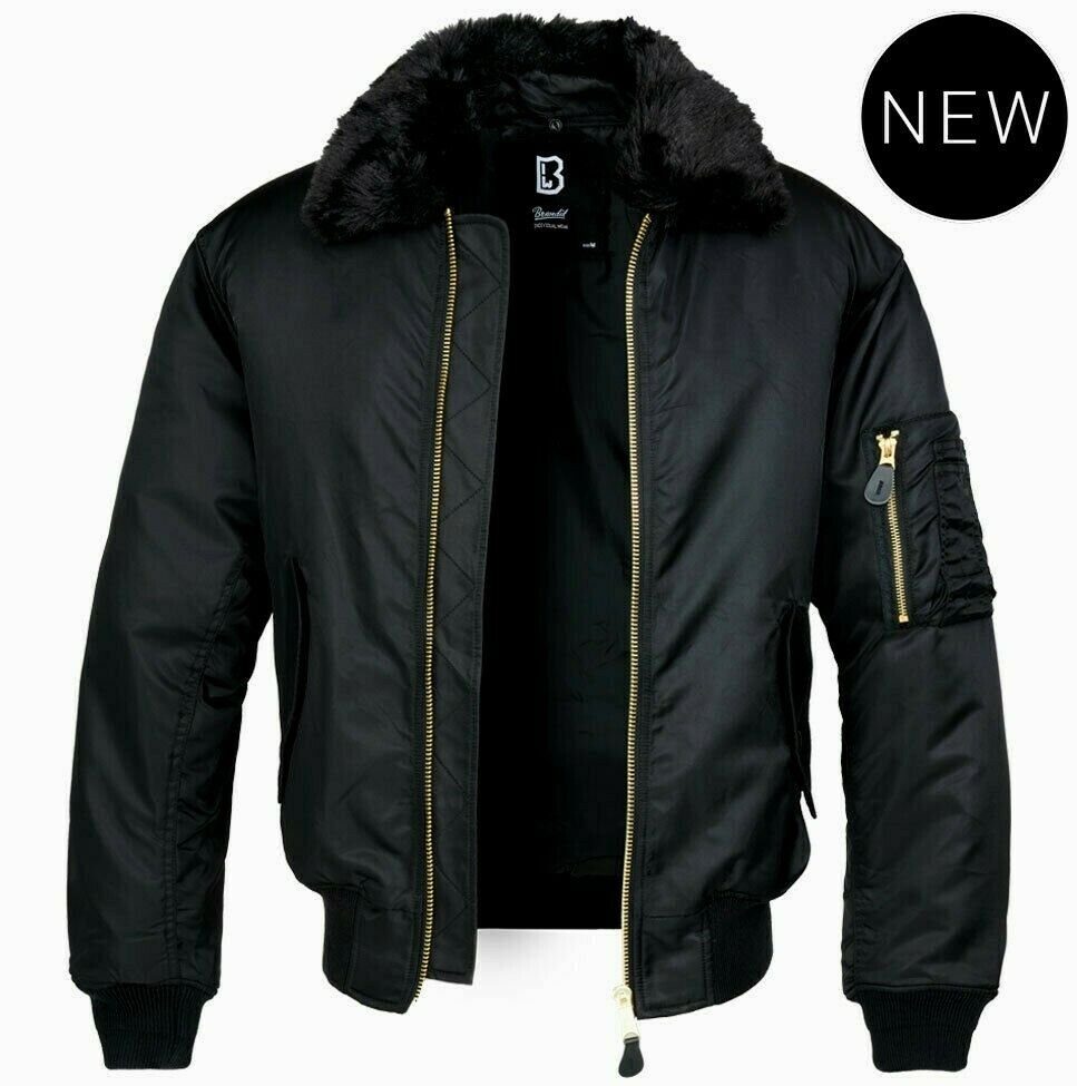 Brandit Steppjacke Brandit Herren Herbst Winter Jacke MA2 Bomberjacke Windbreaker Pilot – Bild 4 von 5