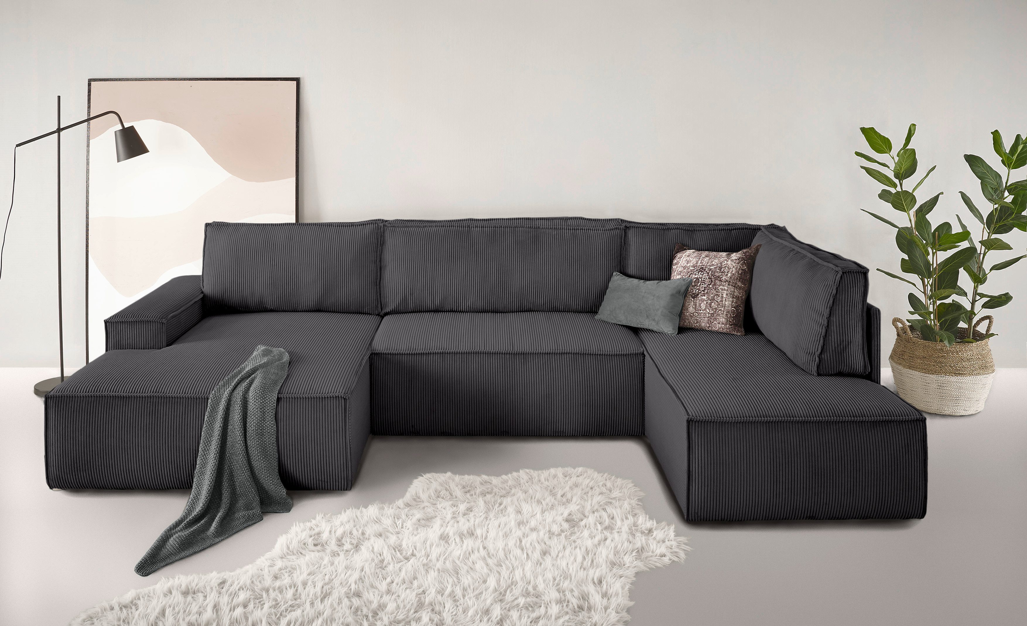 Home affaire Wohnlandschaft SHERWOOD 329 cm, günstig online kaufen