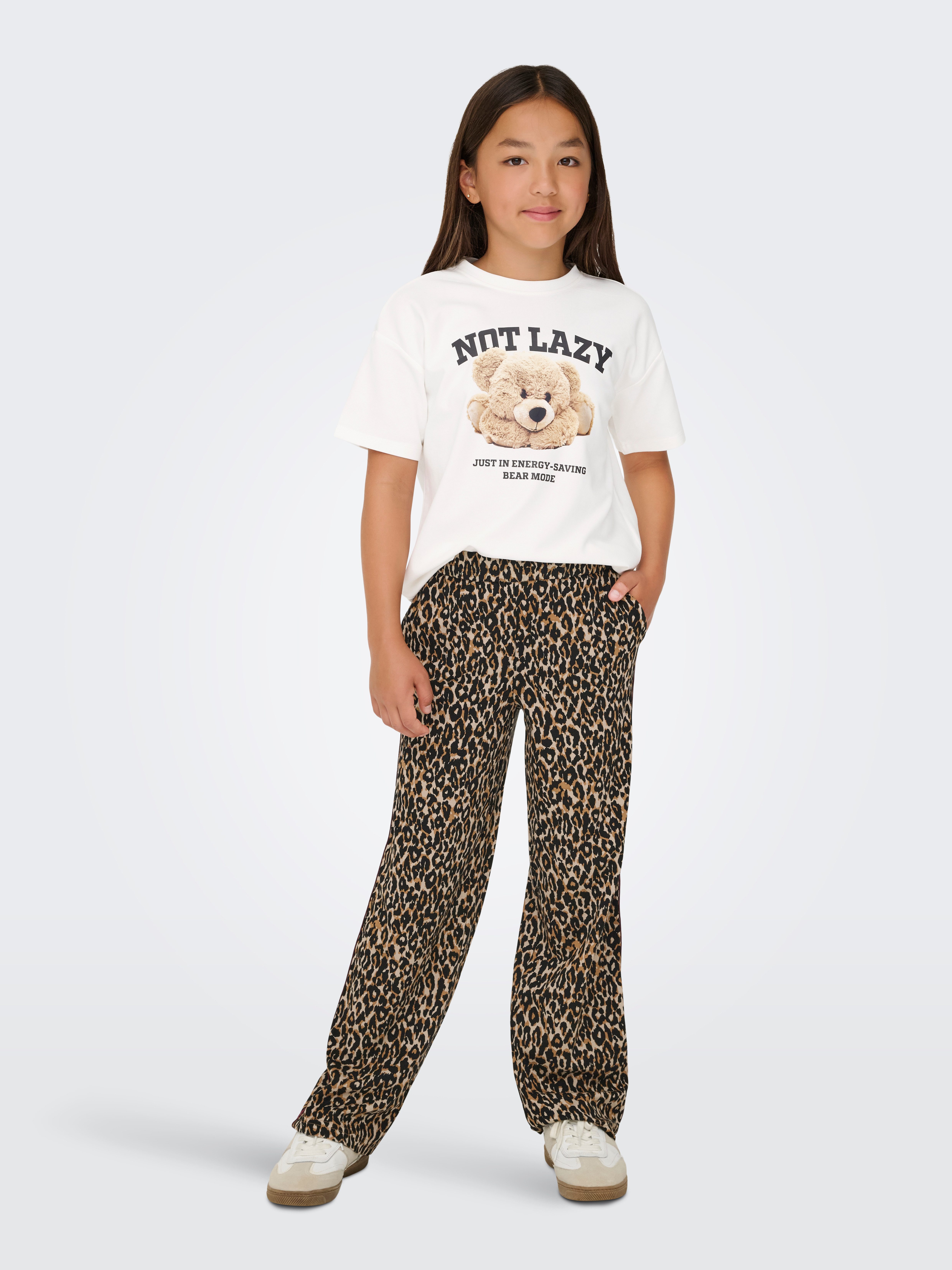 KIDS ONLY Kurzarmshirt KOGBILLIE S/S LOOSE TEDDY TOP JRS NOOS