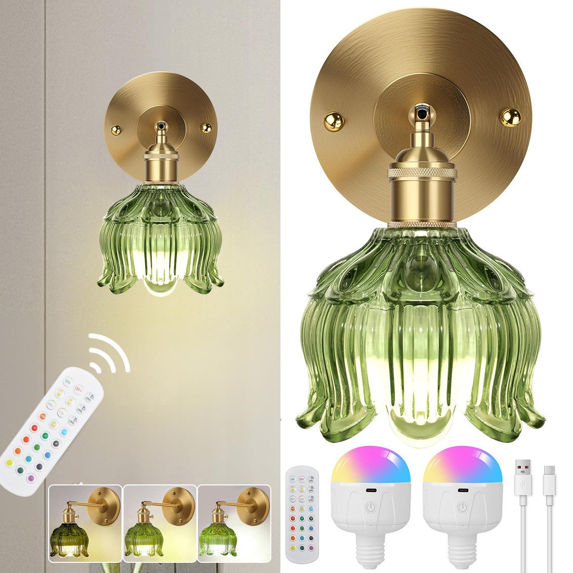 LMaxhome LED Wandleuchte Einstellbar E27 Retro günstig online kaufen