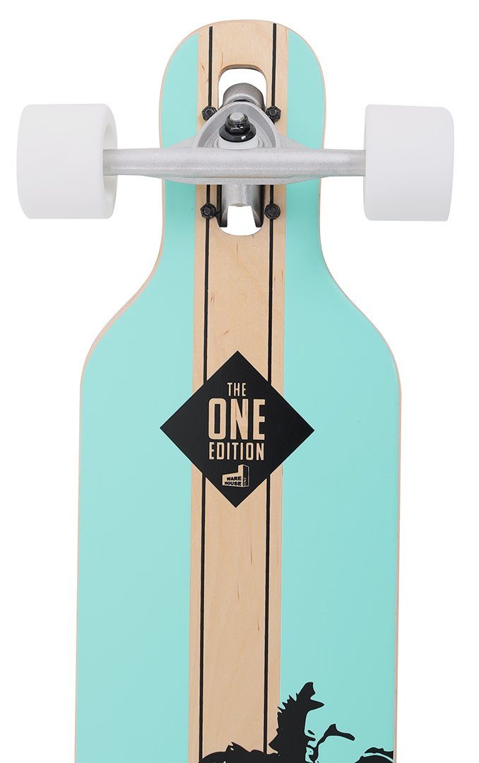 THE PALMS EDITION Rollercoaster Longboard Longboard Drop + Through + FEATHERS STRIPES ONE