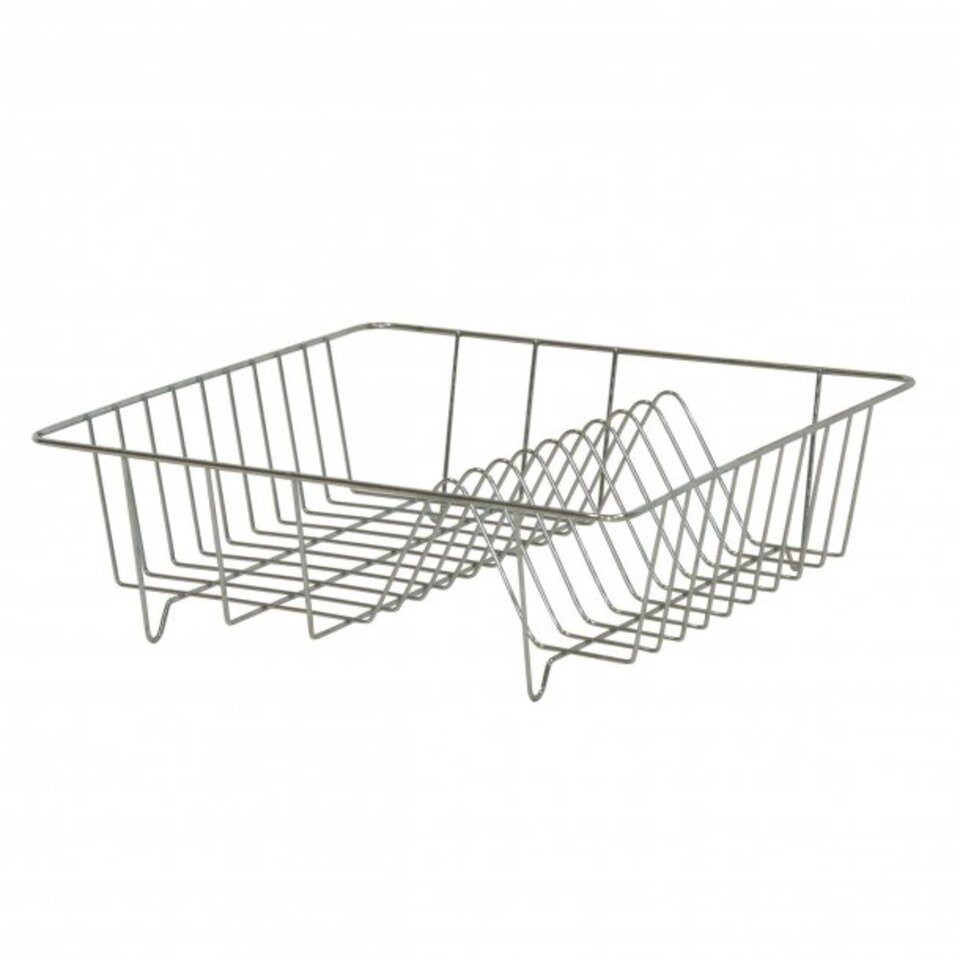 axentia Geschirrständer Geschirrabtropfkorb, 34,5x34,5cm, chrome