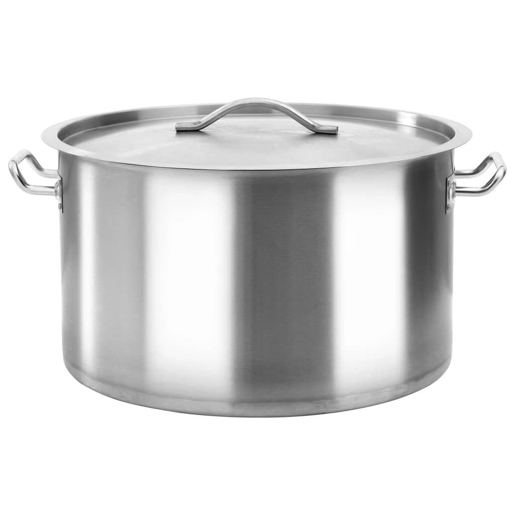 vidaXL Suppentopf Suppentopf 44 L 45×28 cm Edelstahl – Bild 2 von 5