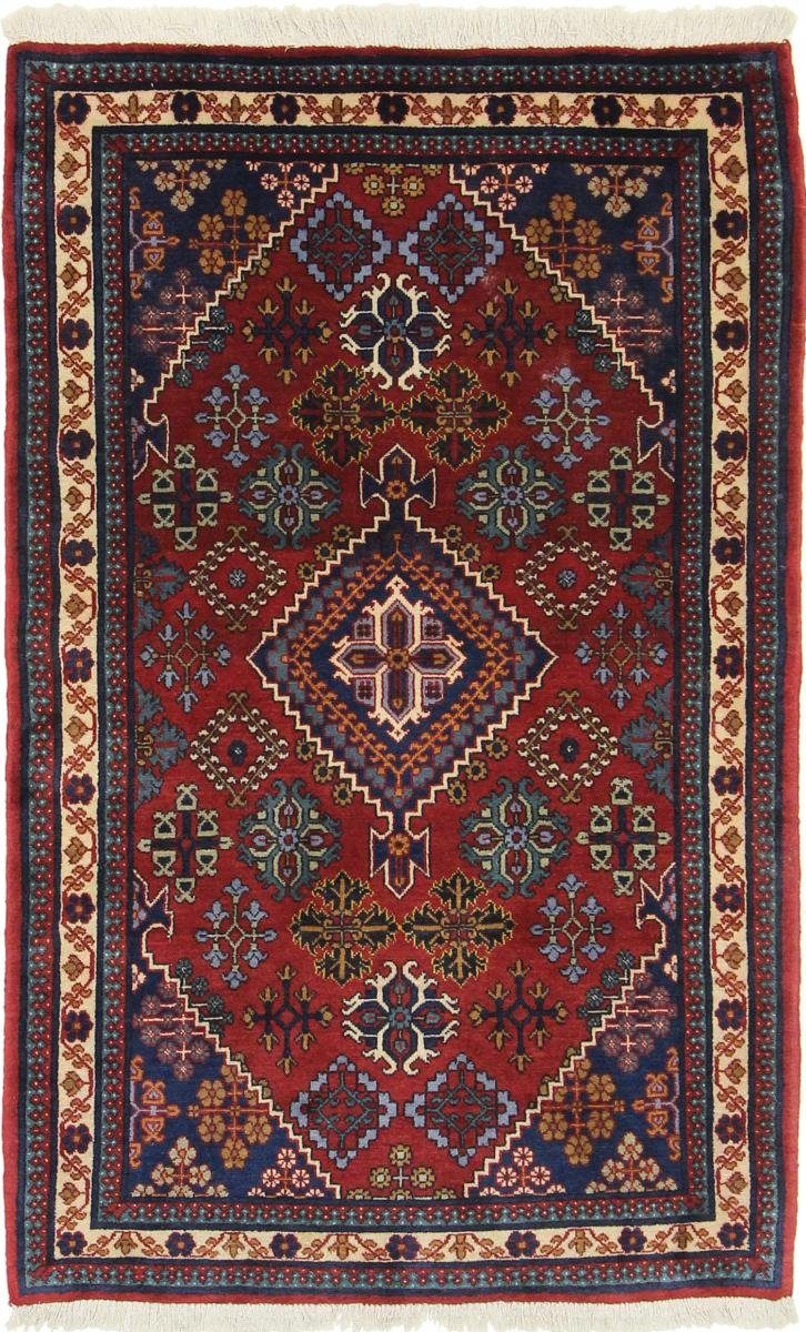Orientteppich Meymeh 97x155 Handgeknüpfter Orientteppich / Perserteppich, Nain Trading, rechteckig, Höhe: 12 mm