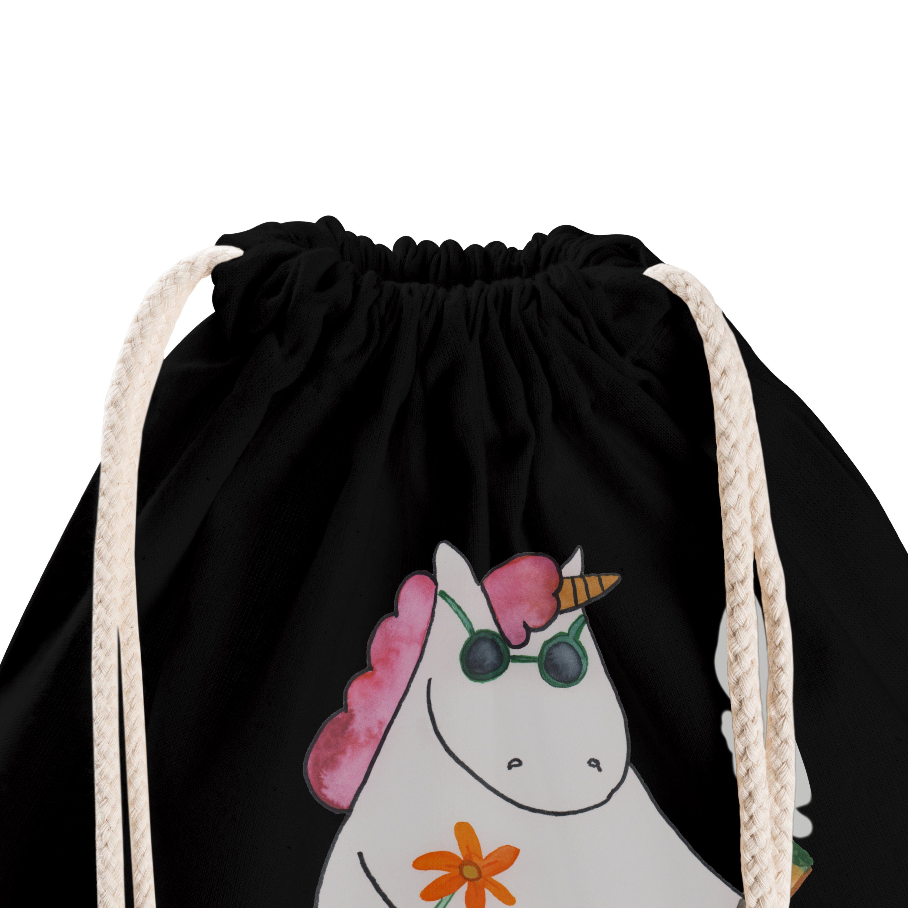 Geschenk, Panda - Deko, & - (1-tlg) Pegasus, Einhorn Schwarz Sporttasche Mr. Einhör Einhorn Woodstock Mrs.