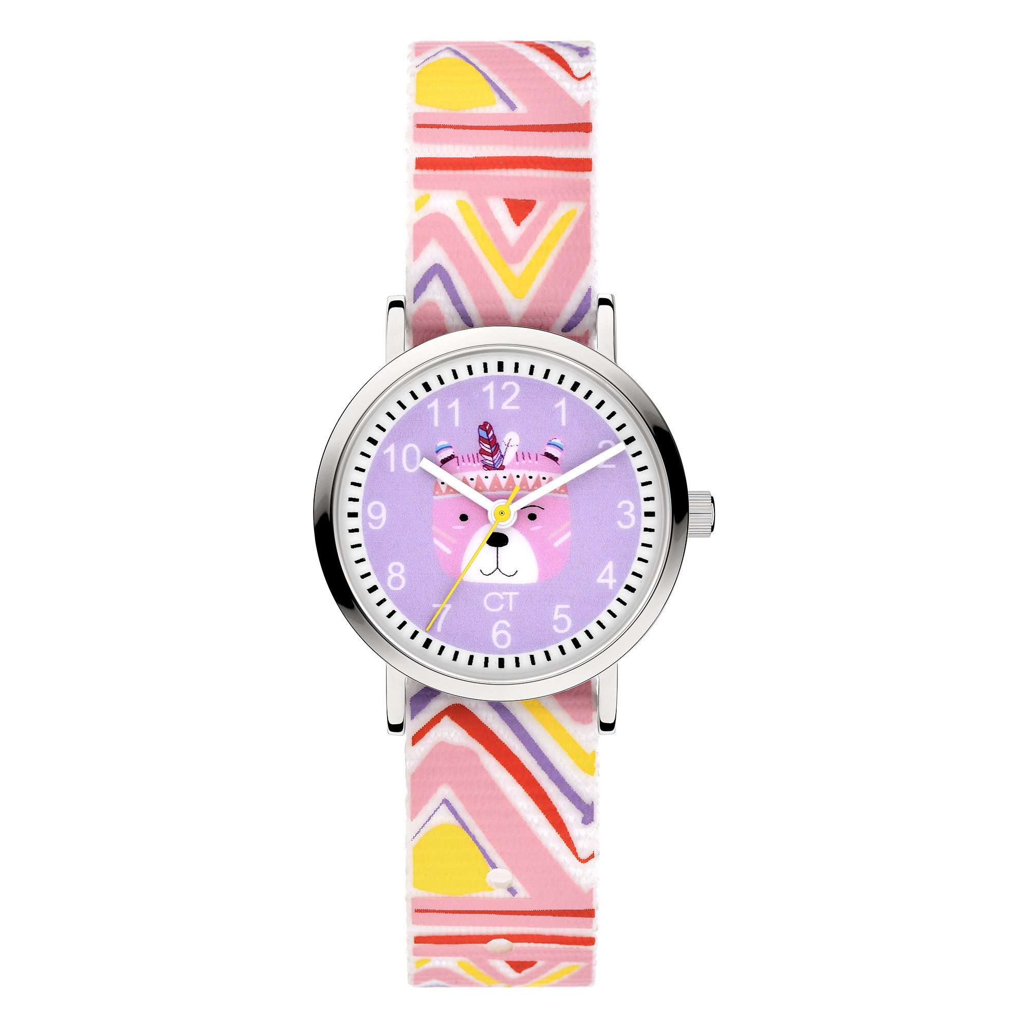 COOL TIME Quarzuhr The Cool Colorful Bear CT-0033-LQ, Armbanduhr, Kinderuhr, Mädchen, analog