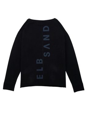 Elbsand Sweatshirt Sweatshirt Riane Pullover mit vertikalem Backprint (1-tlg)