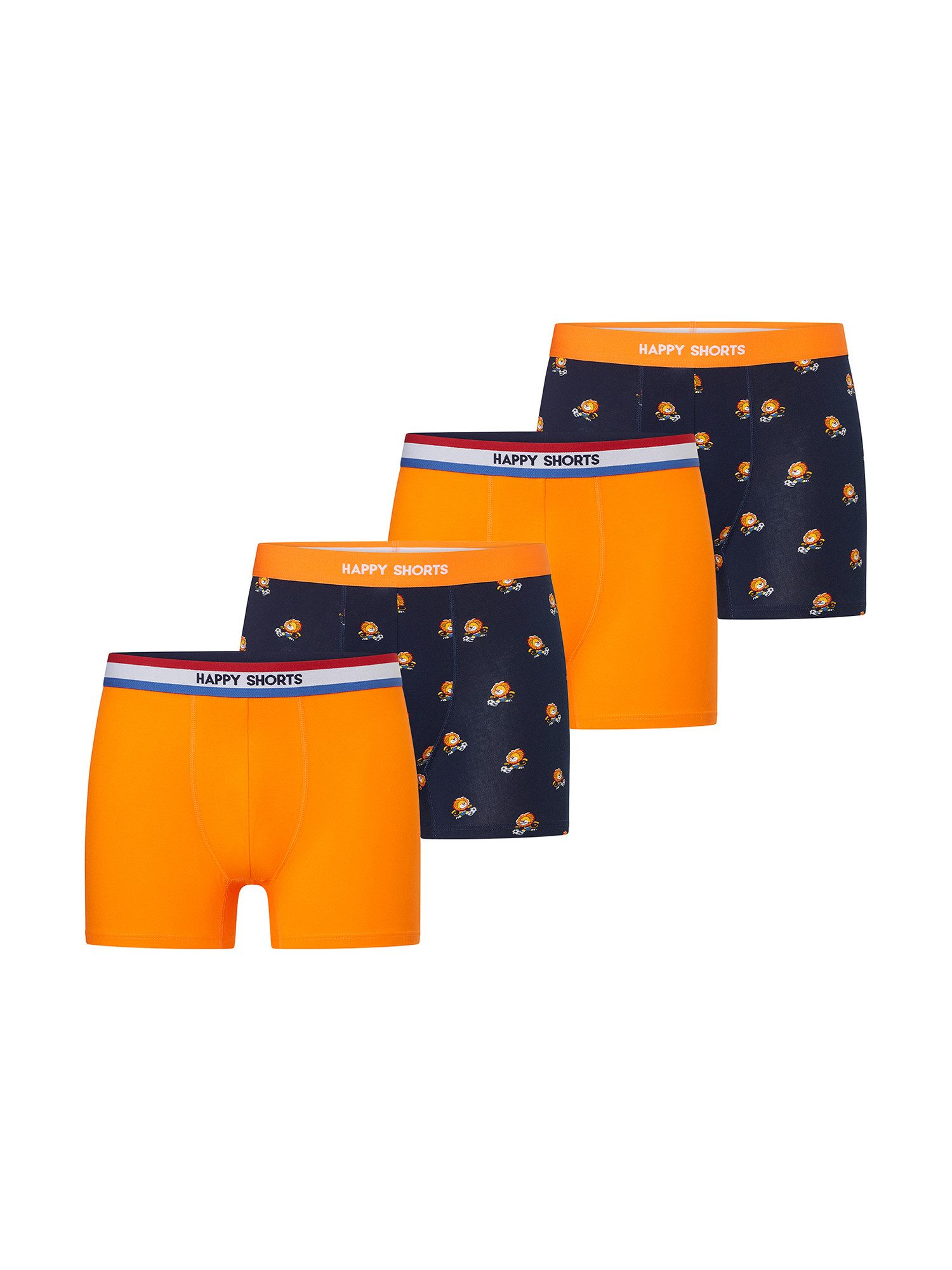 HAPPY SHORTS Trunk Koningsdag (4-St) Unterhose, Unterwäsche, Boxer Trunk