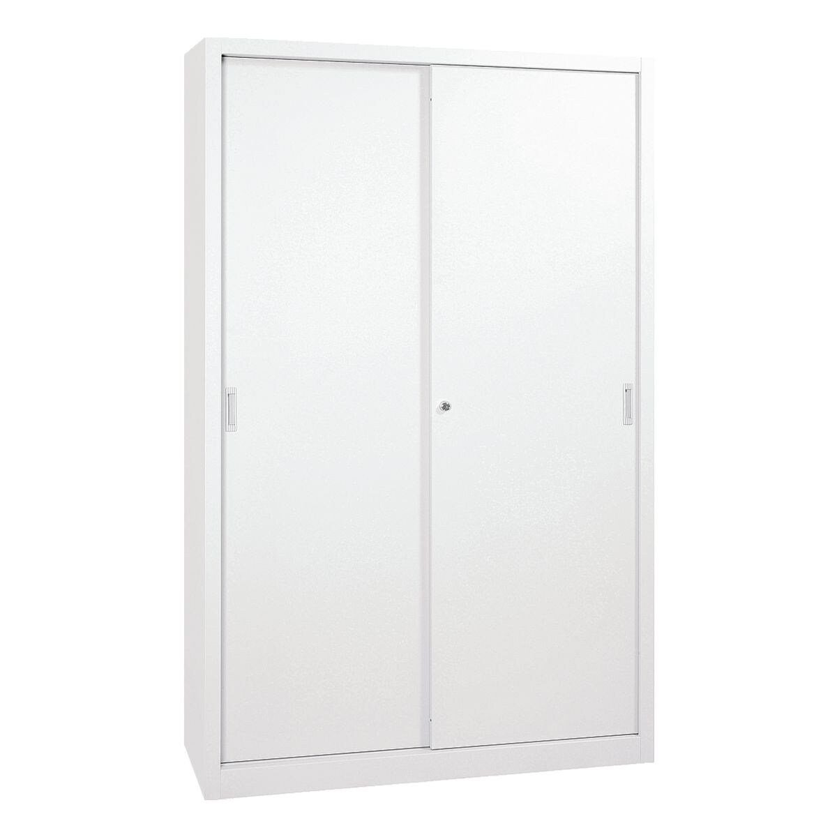 GUERKAN Schiebetürenschrank aus Stahl, Stabiler, breiter Stahlschrank