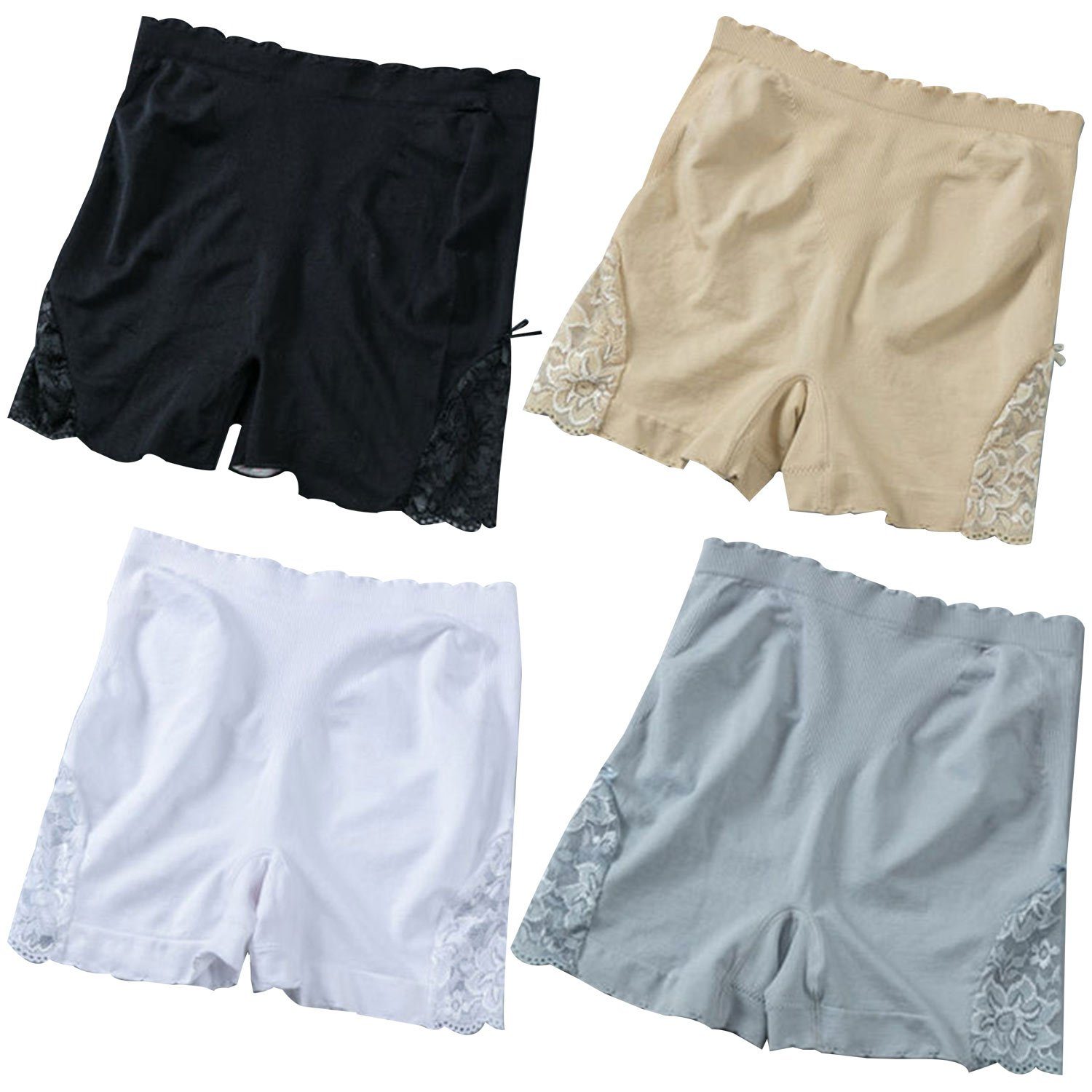 Damen Unterwäsche Shorts 4 Radlershorts für Höschen MAGICSHE Stück (1-tlg) Leggings