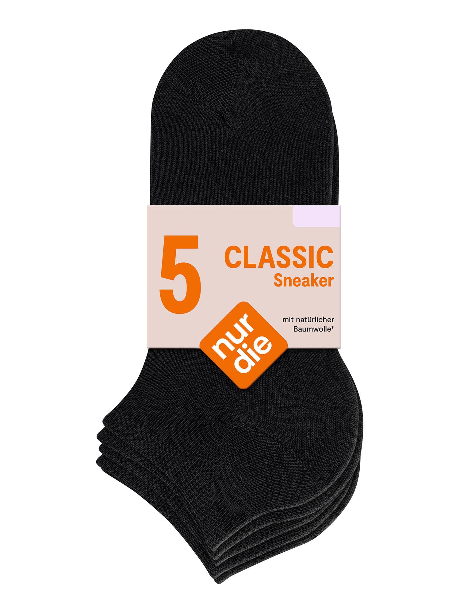 Nur Die Sneakersocken Classic (5-Paar) Sneaker Socken, Kurzsocken, Füßlinge