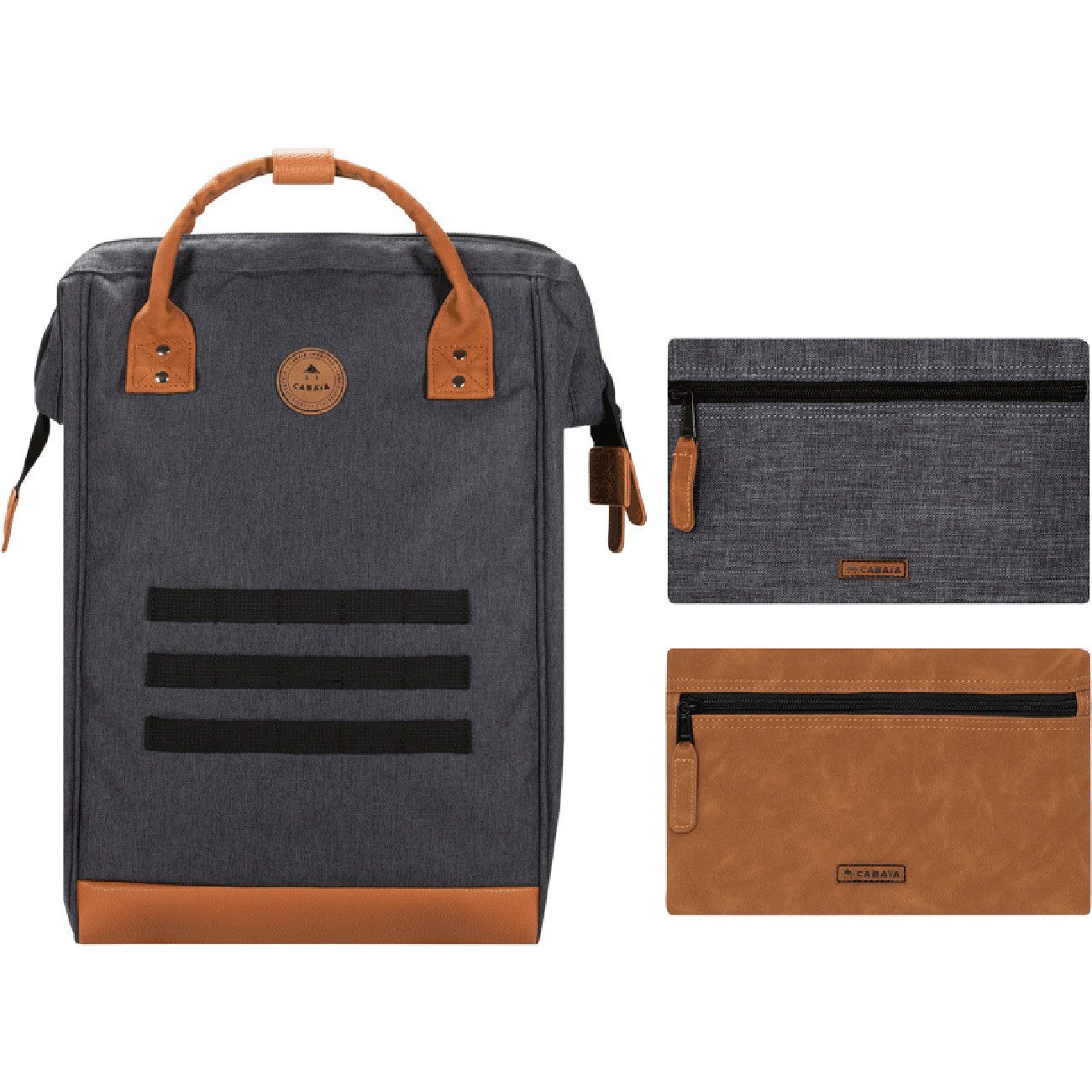 CABAIA Rucksack Melanged Backpack (Set, 3-tlg) günstig online kaufen