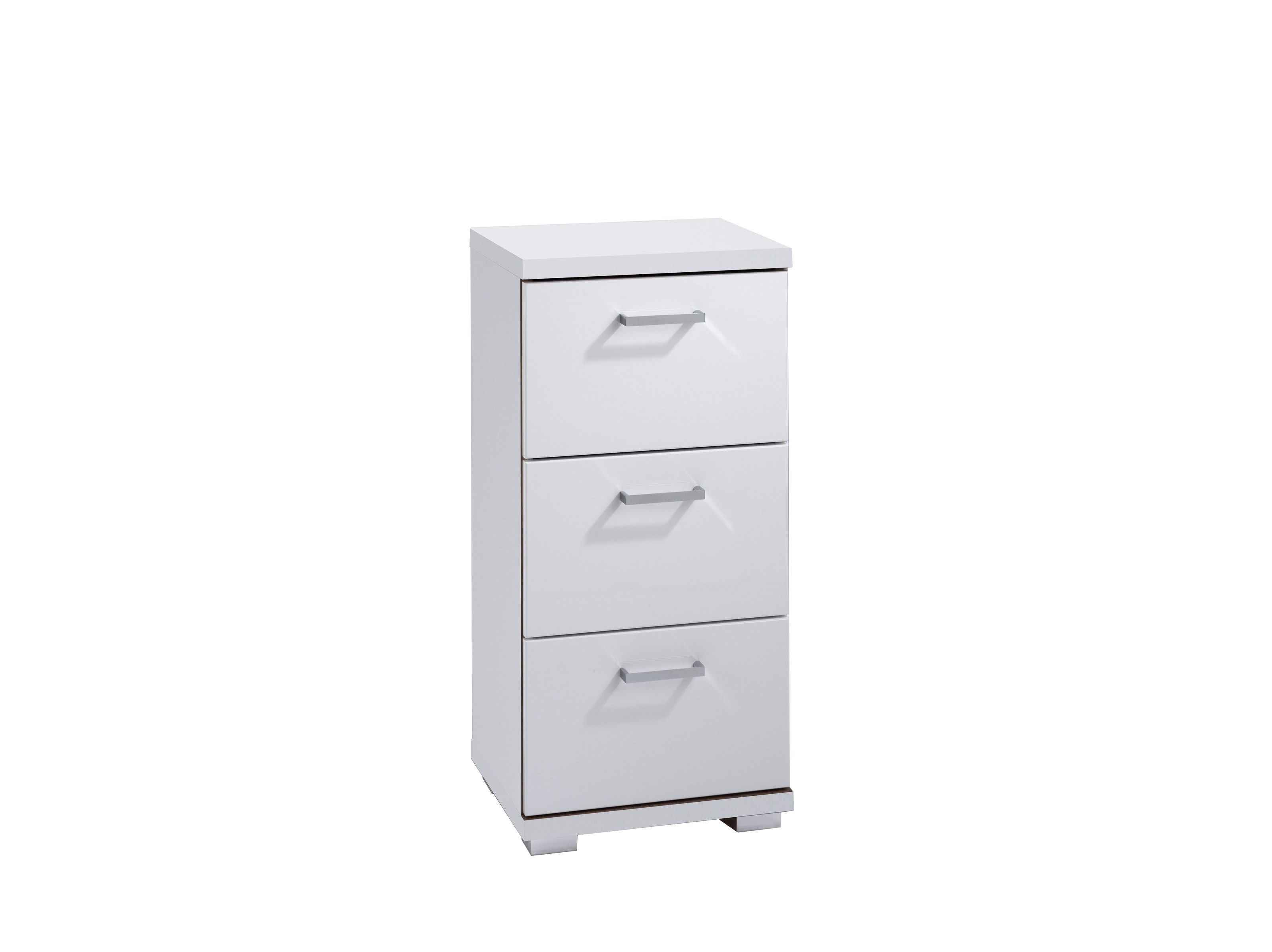 freiraum Seitenschrank NEBRASKA (B 35,5, H 74, T 31,5 cm) in Weiß 35,5 x 74 x 31,5 cm (BxHxT)