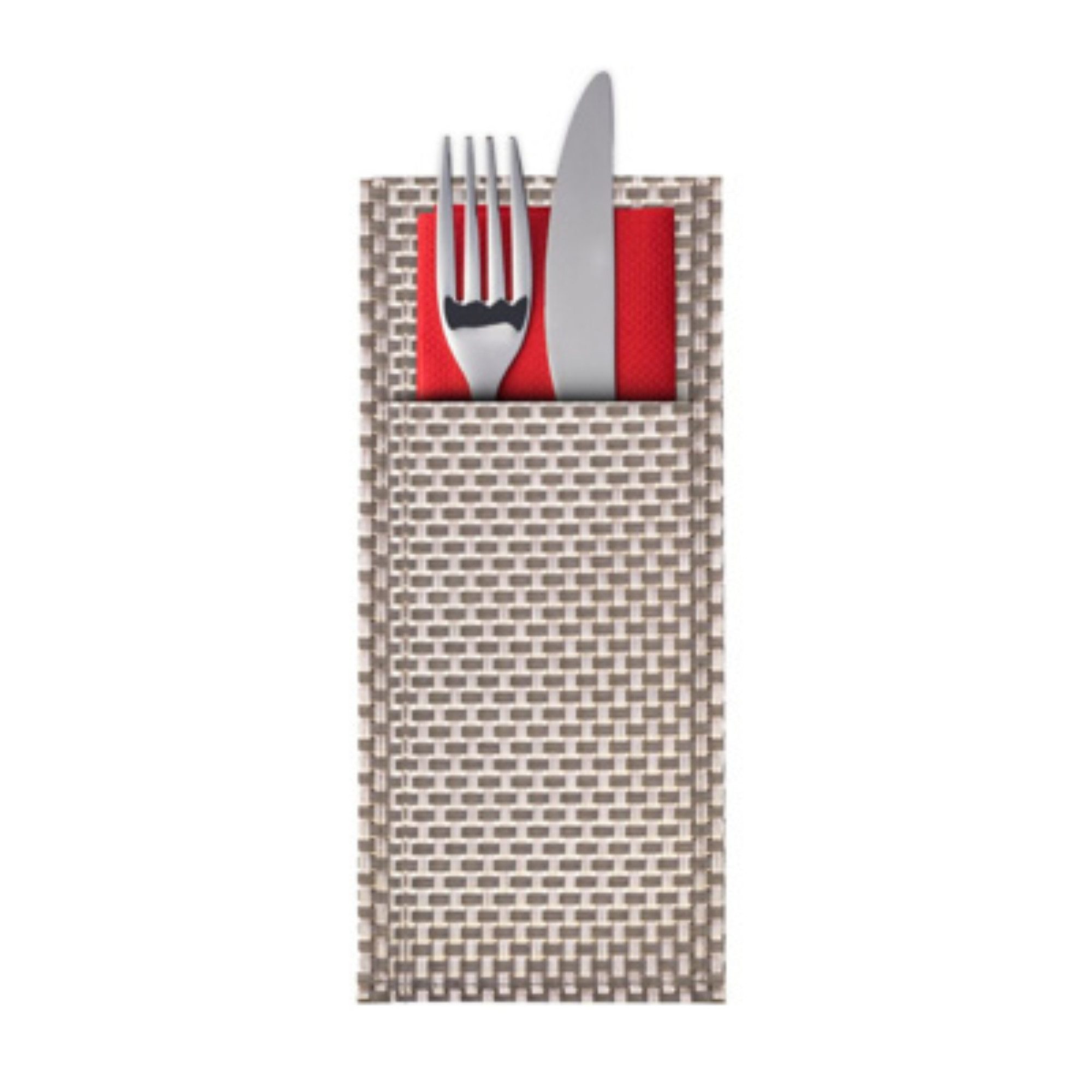 Thiru Besteckhalter Bestecktaschen 6-tlg. - Grau/Silber günstig online kaufen