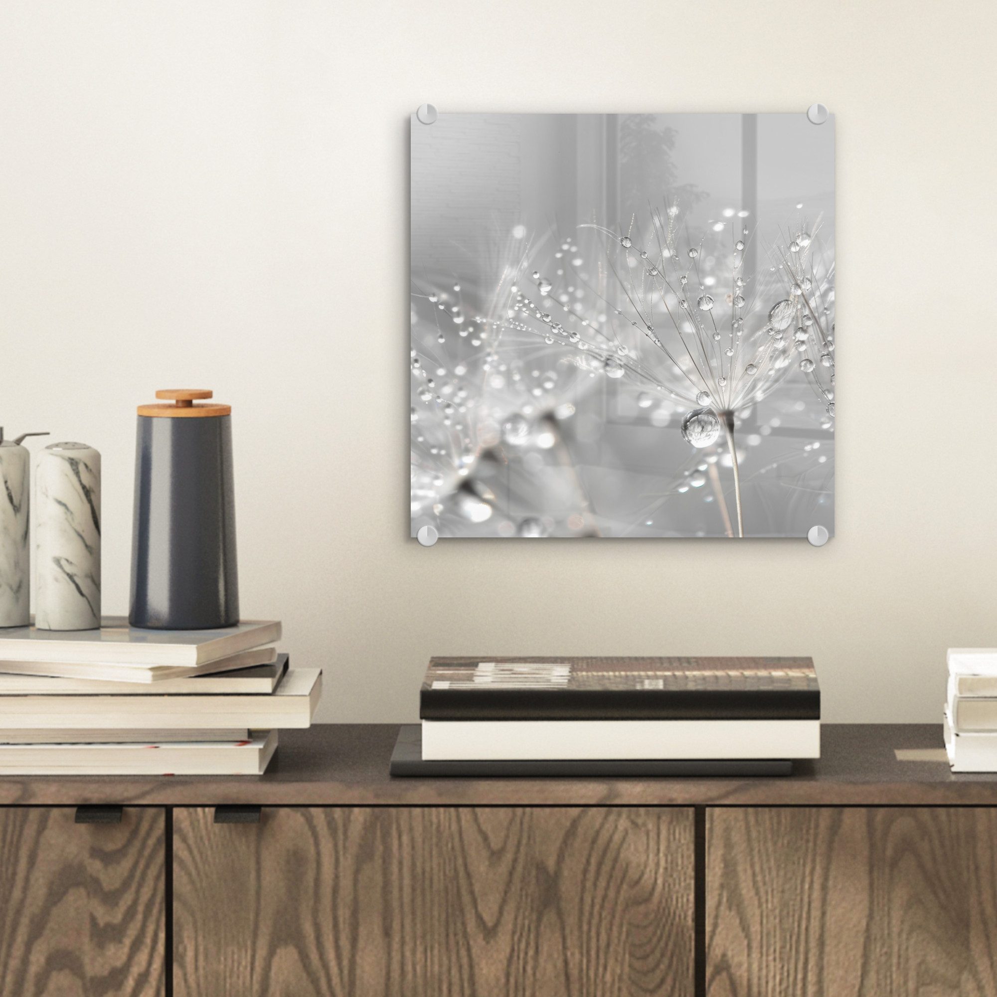 MuchoWow Acrylglasbild Löwenzahn - Wassertropfen - günstig online kaufen