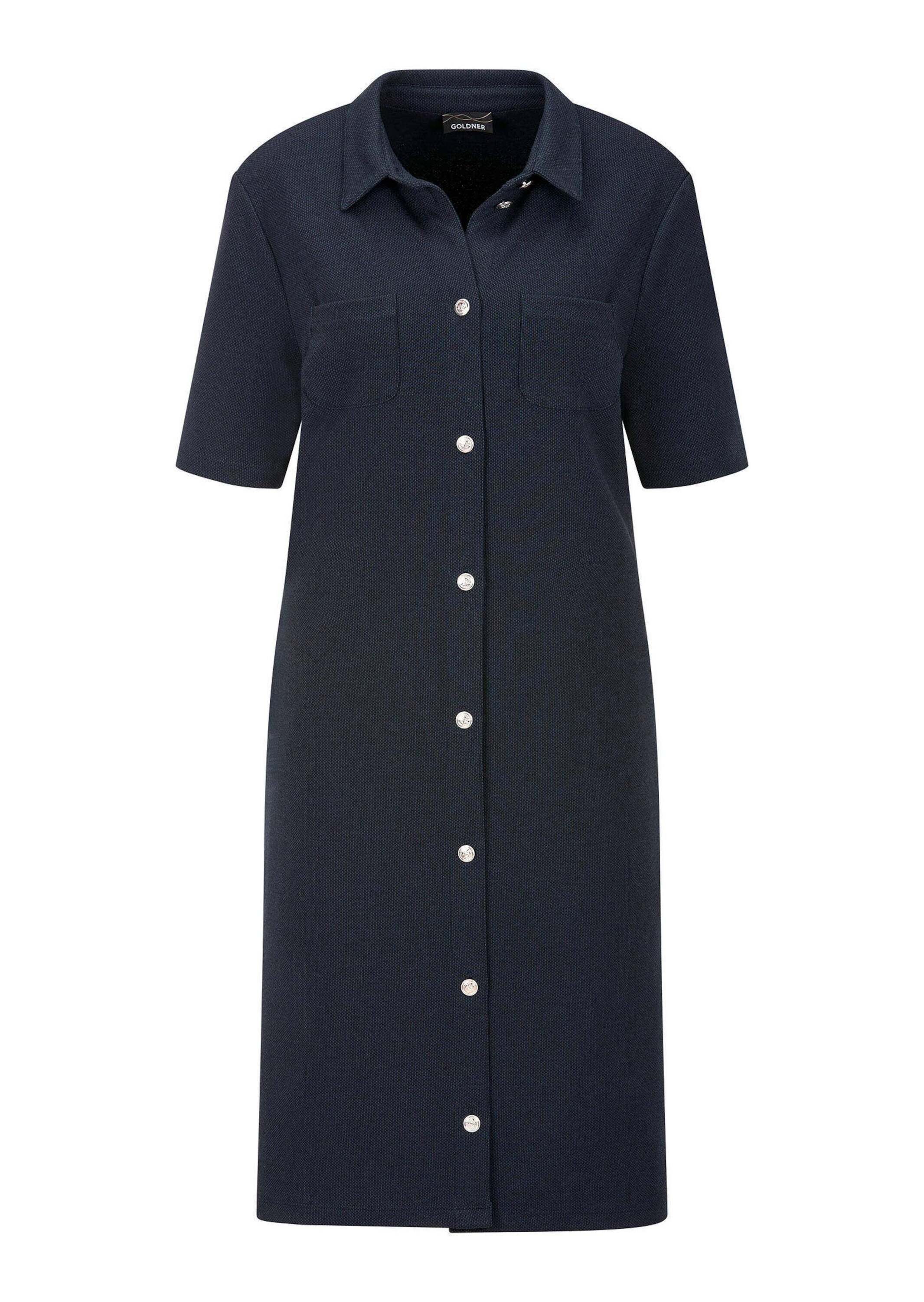 Jerseykleid Kurzgröße: Polokleid in maritimen Look