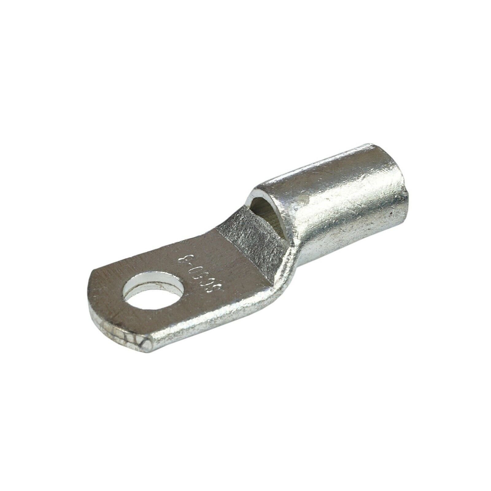 10x Kabelschuh 50 Mm² – Rohrkabelschuh M8, Ringkabelschuh, Verdicktes Kupfer, Unisoliert, SC-Typ