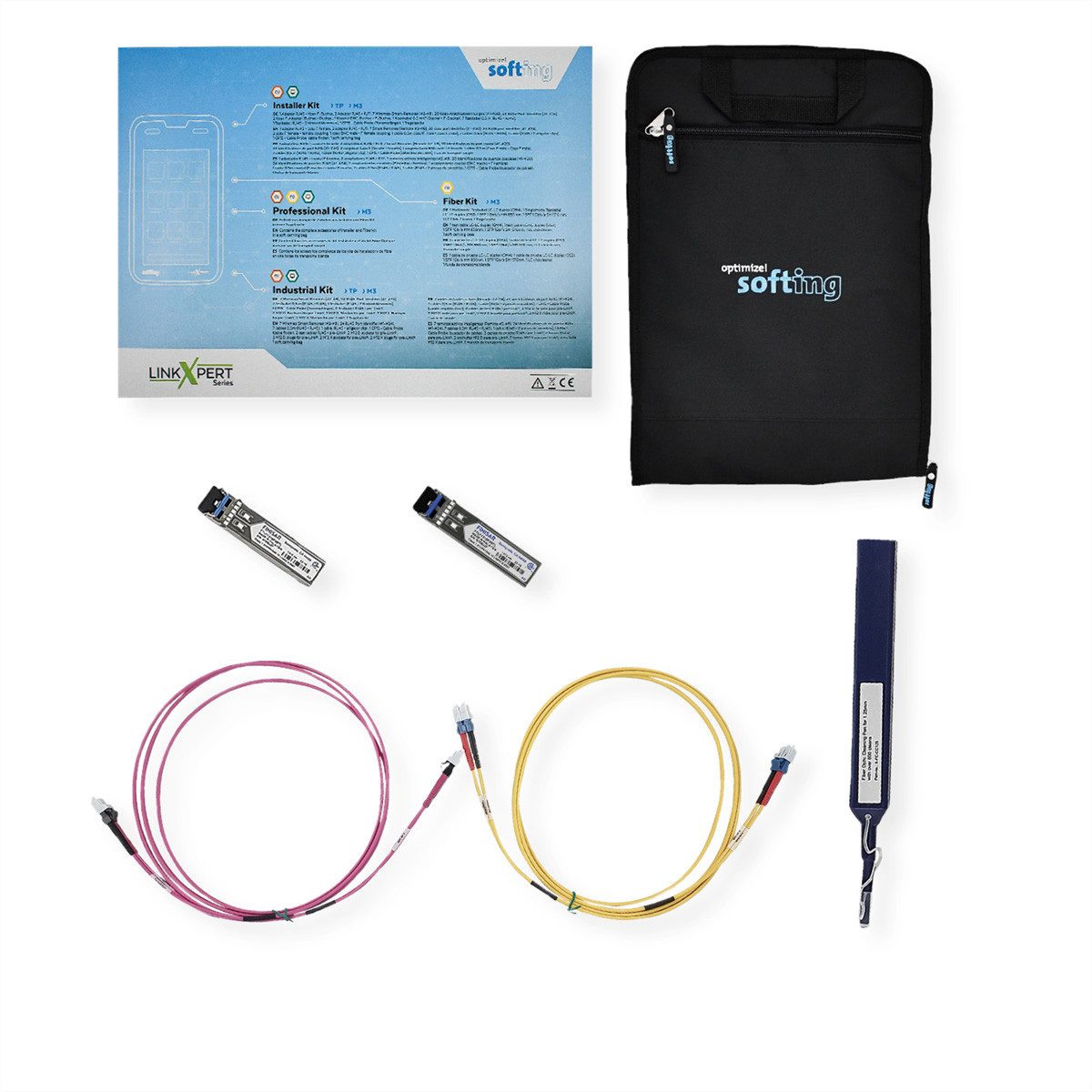 Softing Glasfaser Zubehör Kit Netzwerk-Adapter, für LinkXpert M3, 226108