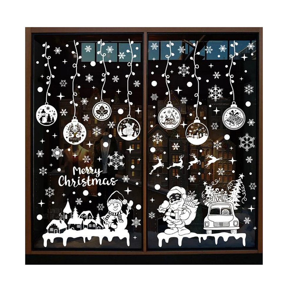 Coonoor Fenstersticker Fensteraufkleber Weihnachten Schneeflocken Weihnacht günstig online kaufen